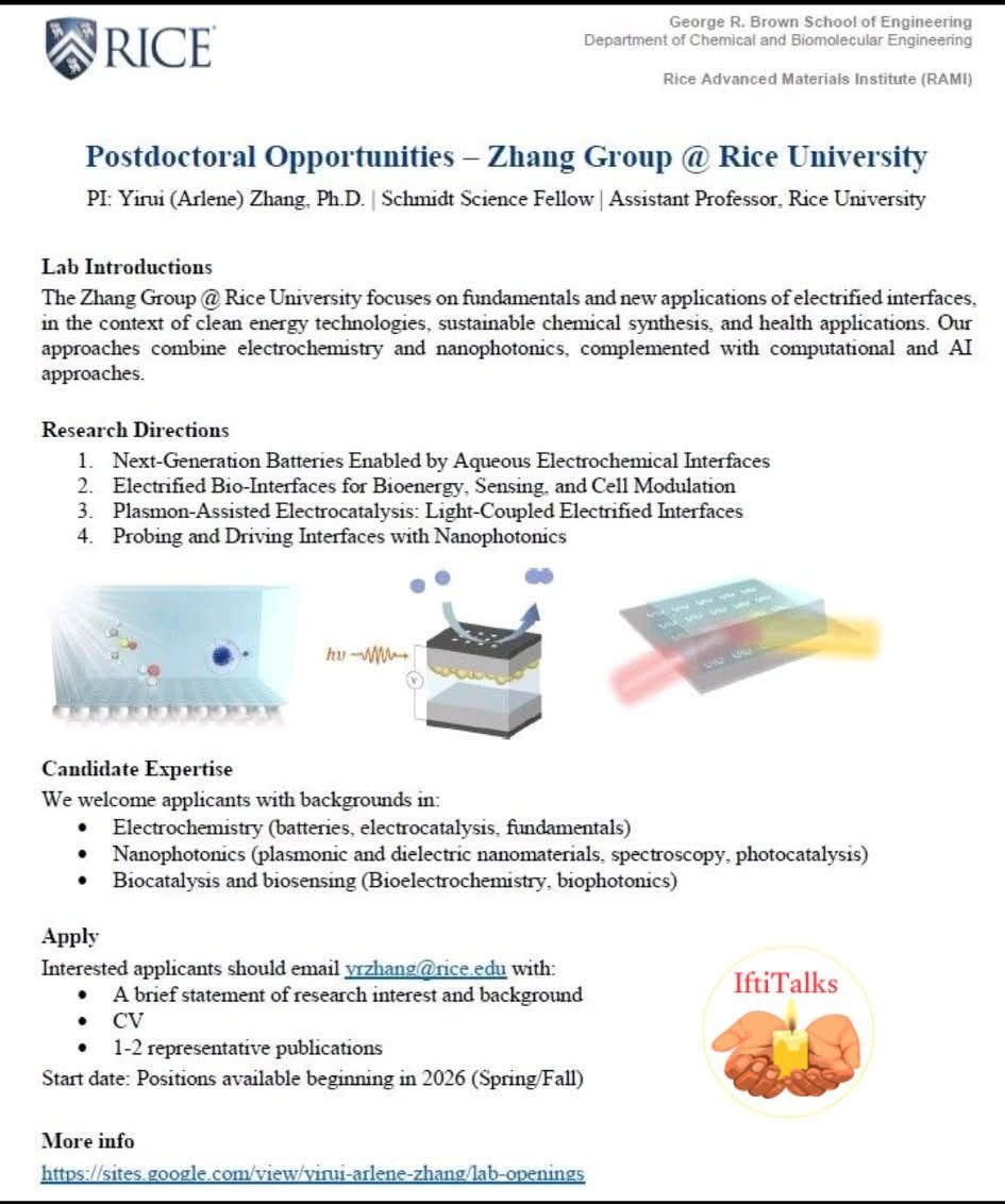 Bright - Postdoctoral Positions – Zhang Group | Rice University, USA ...