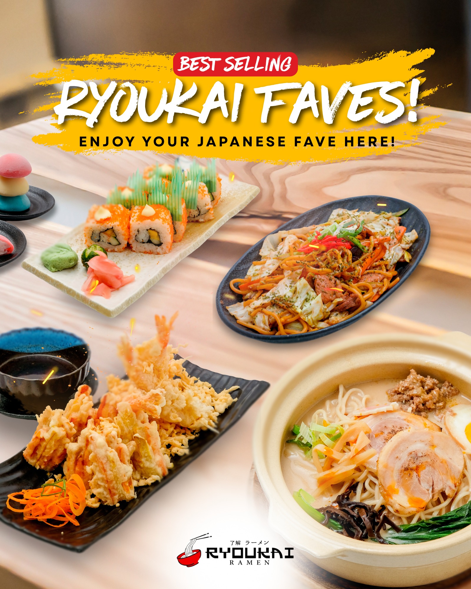 Ryoukai - From the warmth of authentic ramen to the crunch of tempura ...