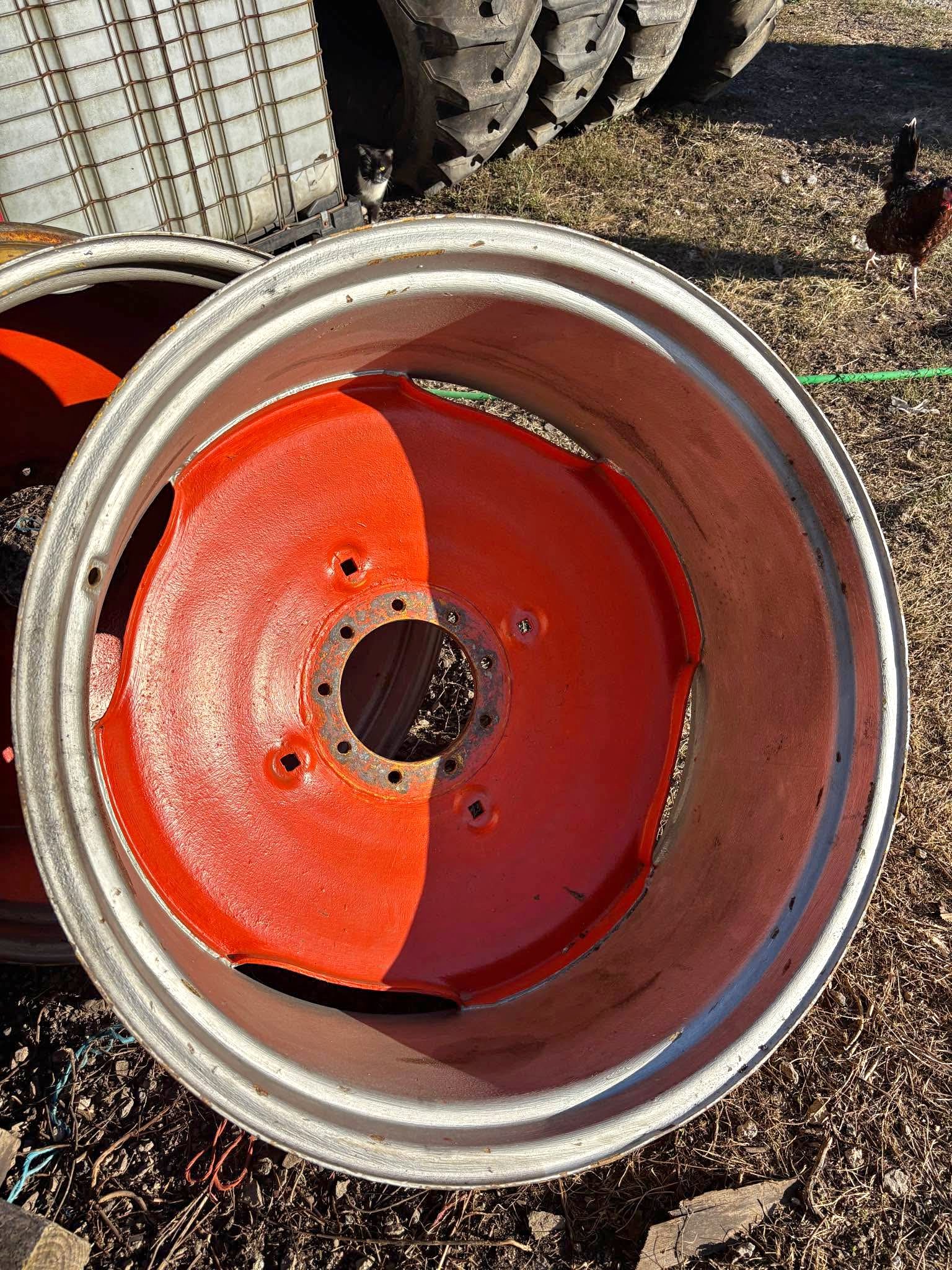Rear tractor tire rims 34” x 15” 34x15. 9 bolt pulling dual - Car ...
