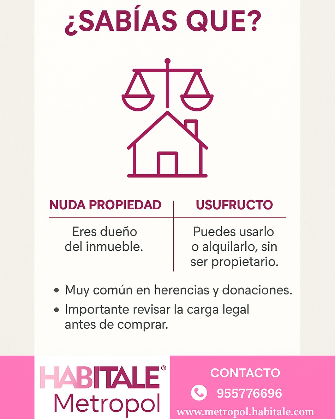 Habitale - 🏡⚖️ ¿Sabías que…? En España, una casa puede tener varios ...
