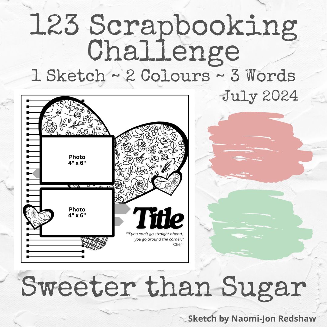 123 - Our July 2024 123 Scrapbooking Challenge can be found in the ...