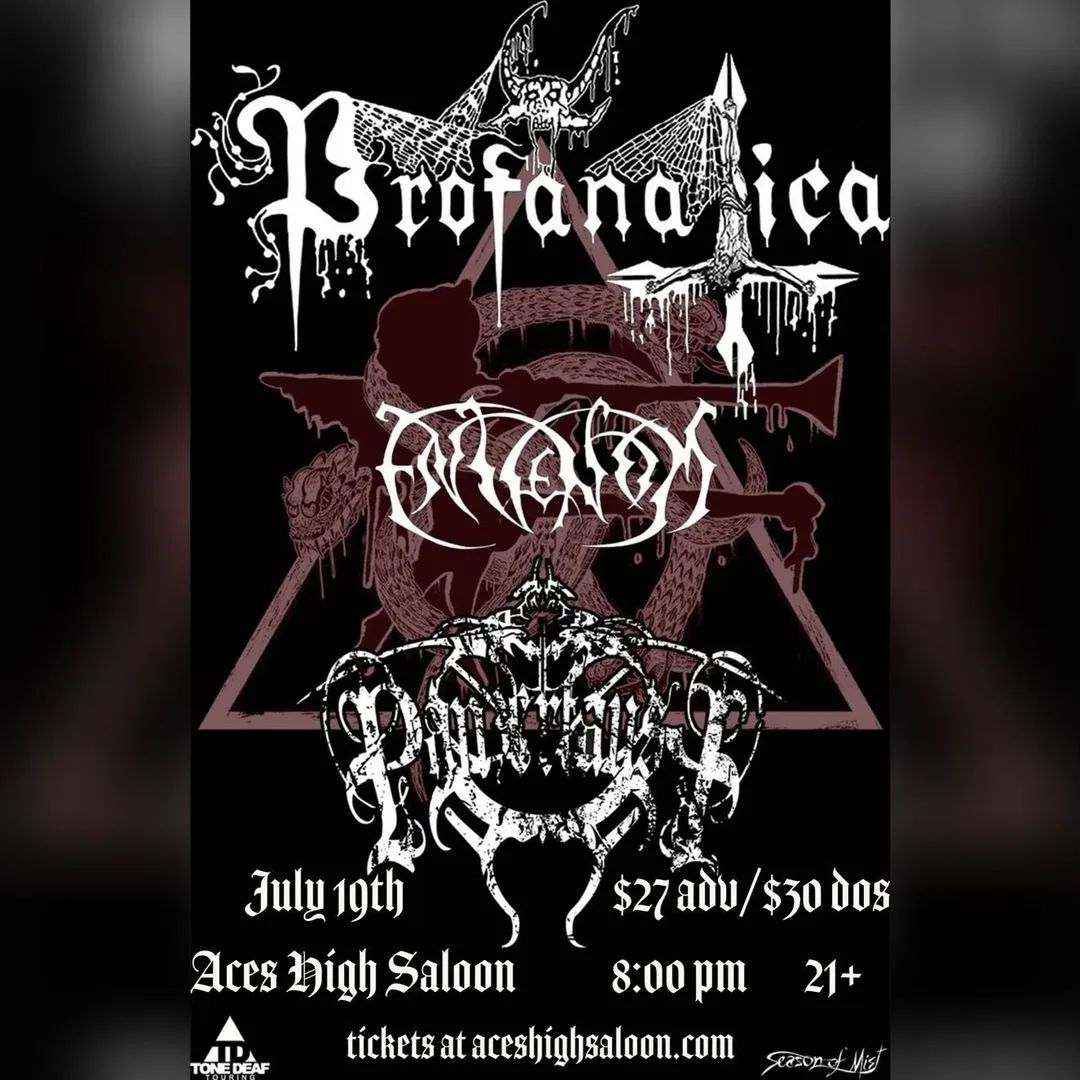 Profanatica - The Profanatica and PANZERFAUST Tour... | Facebook