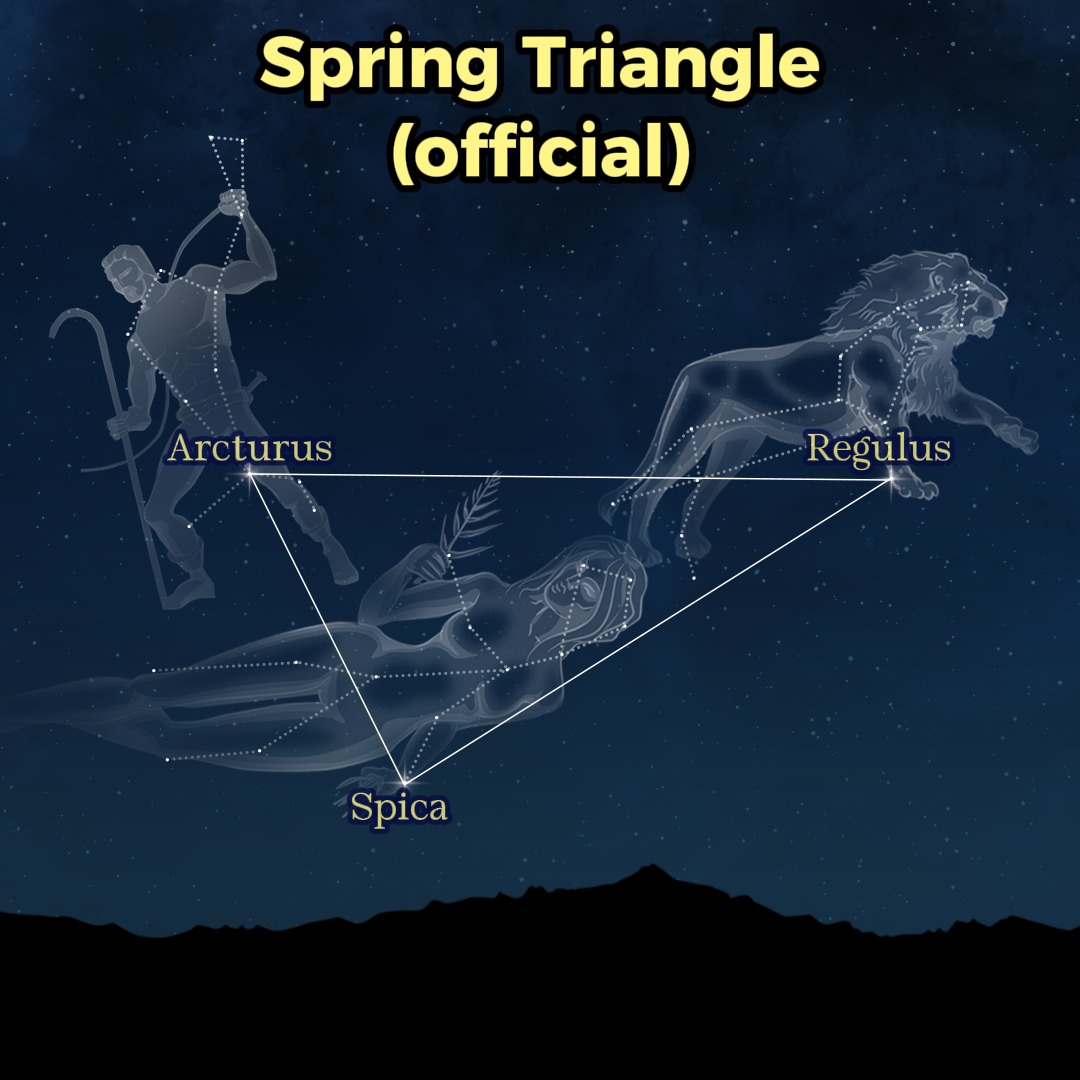 Star Walk - How many Spring Triangles can you spot in the...