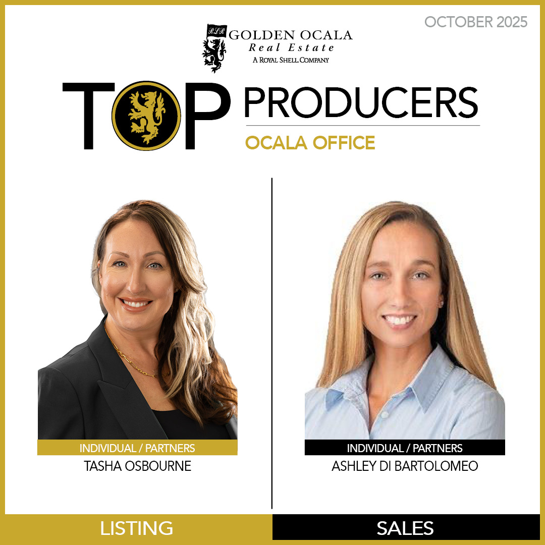 Golden - Congratulations to Golden Ocala's October 2025 Top Producing ...