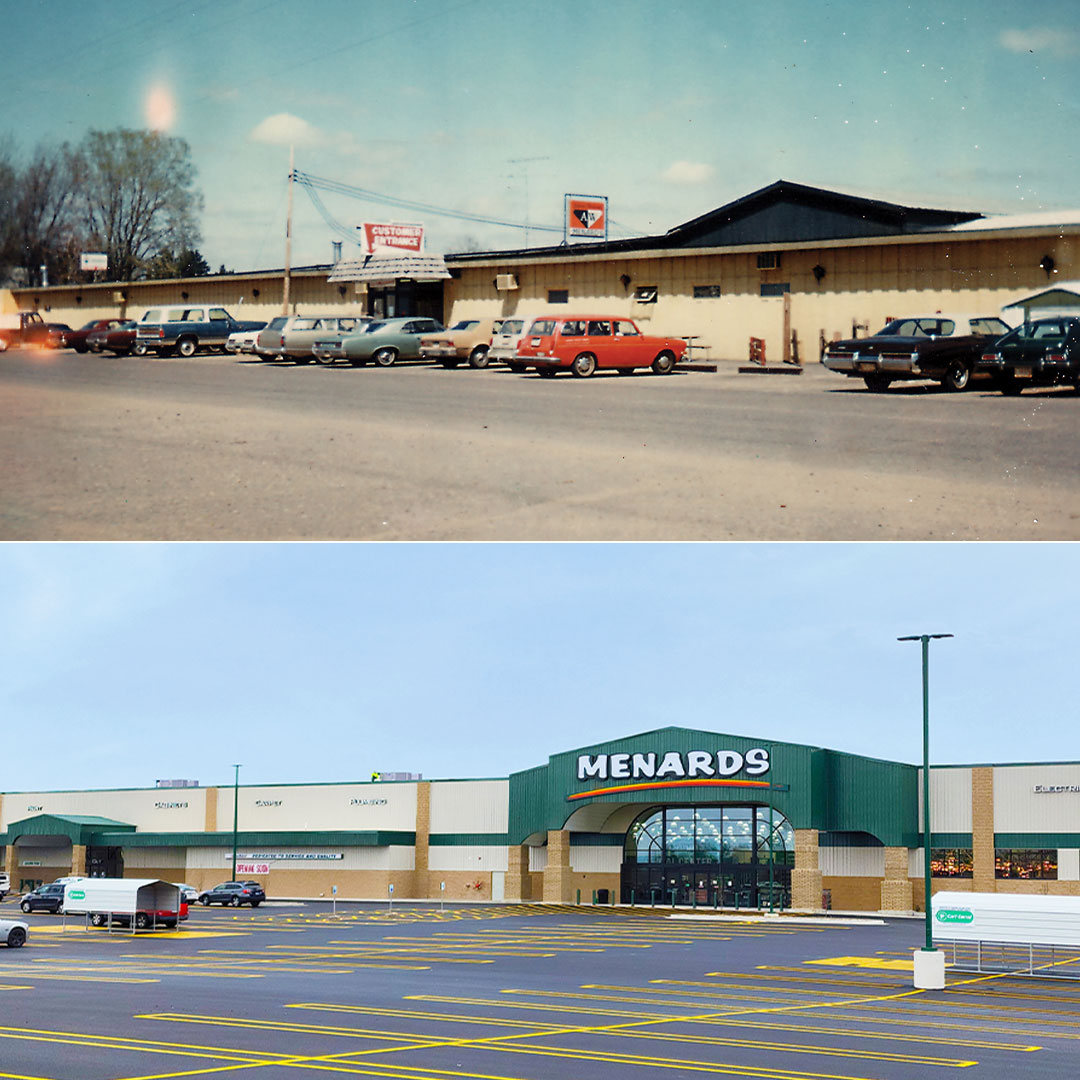 Menards - Our 1970 vs. 2024 store. What a difference the decades can ...