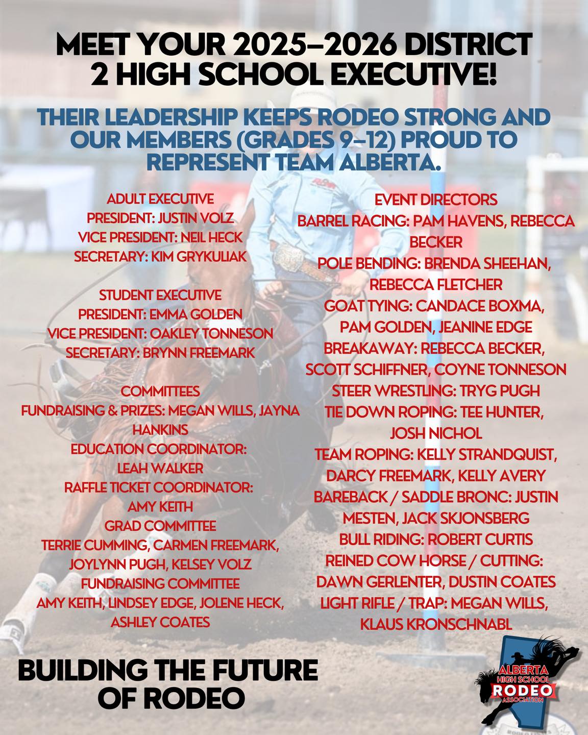 🤠 Meet Your... - Alberta High School Rodeo Association | Facebook