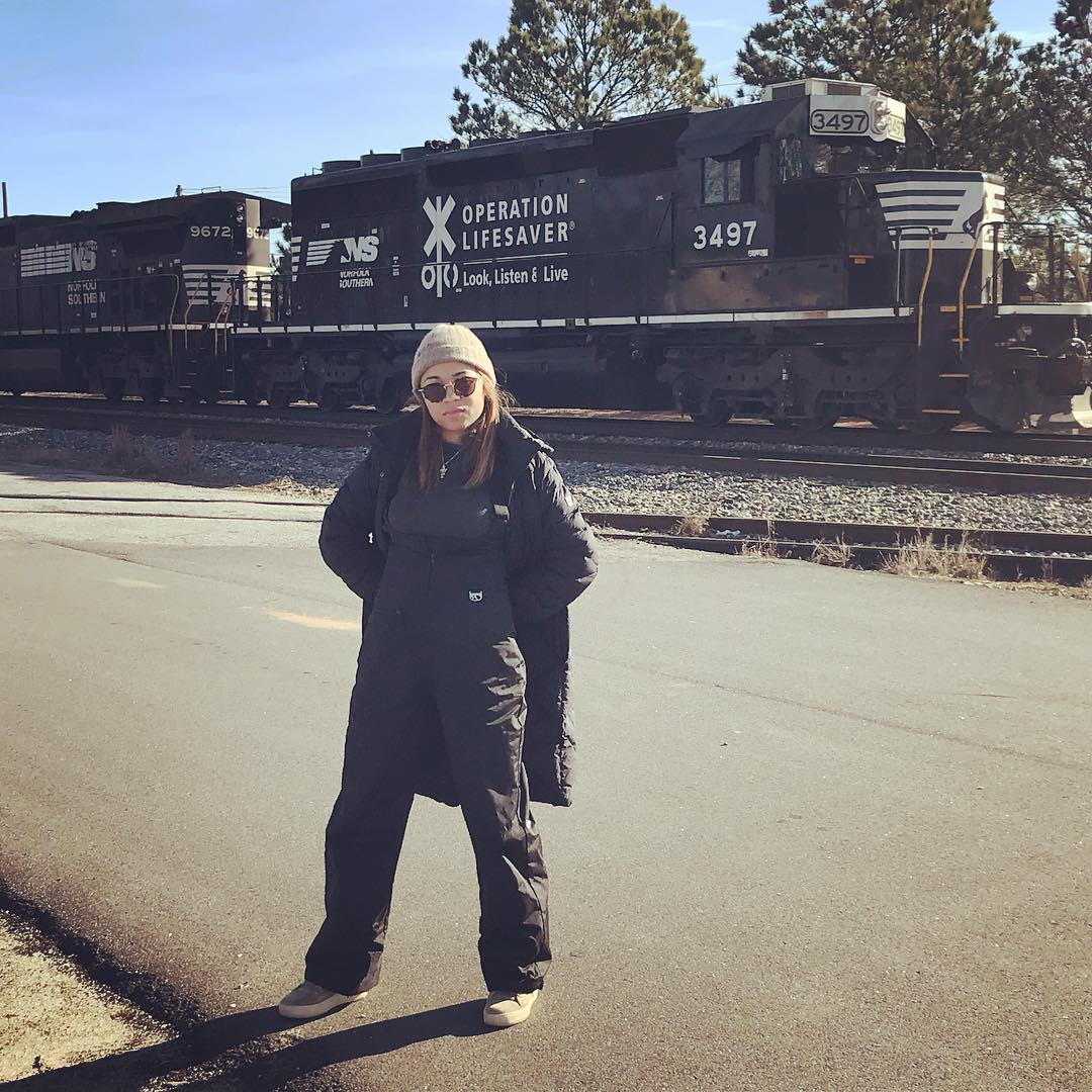 Megan Rochell - The moment this photo was taken, the train pulled up ...