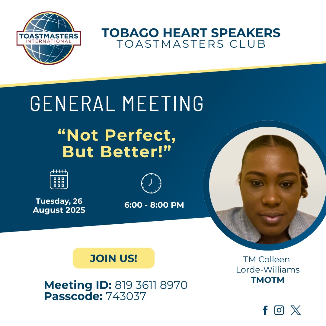 🌟 You're invited to join... - Toastmasters Trinidad & Tobago | Facebook
