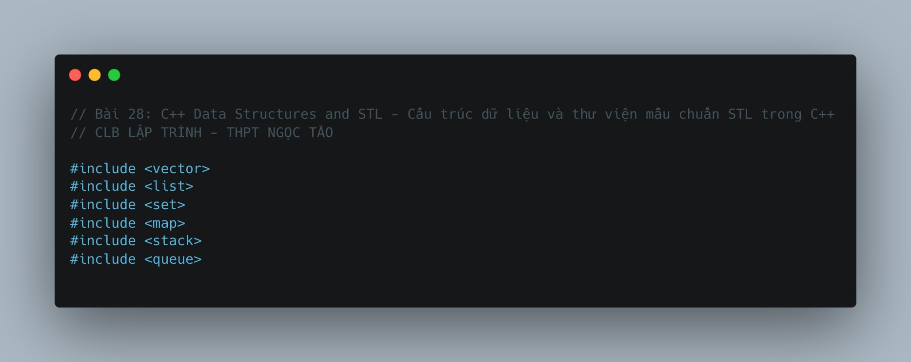 Khi nào giỏi lập trình thì đổi tên 🫢 | # **C++ Data Structures and STL ...