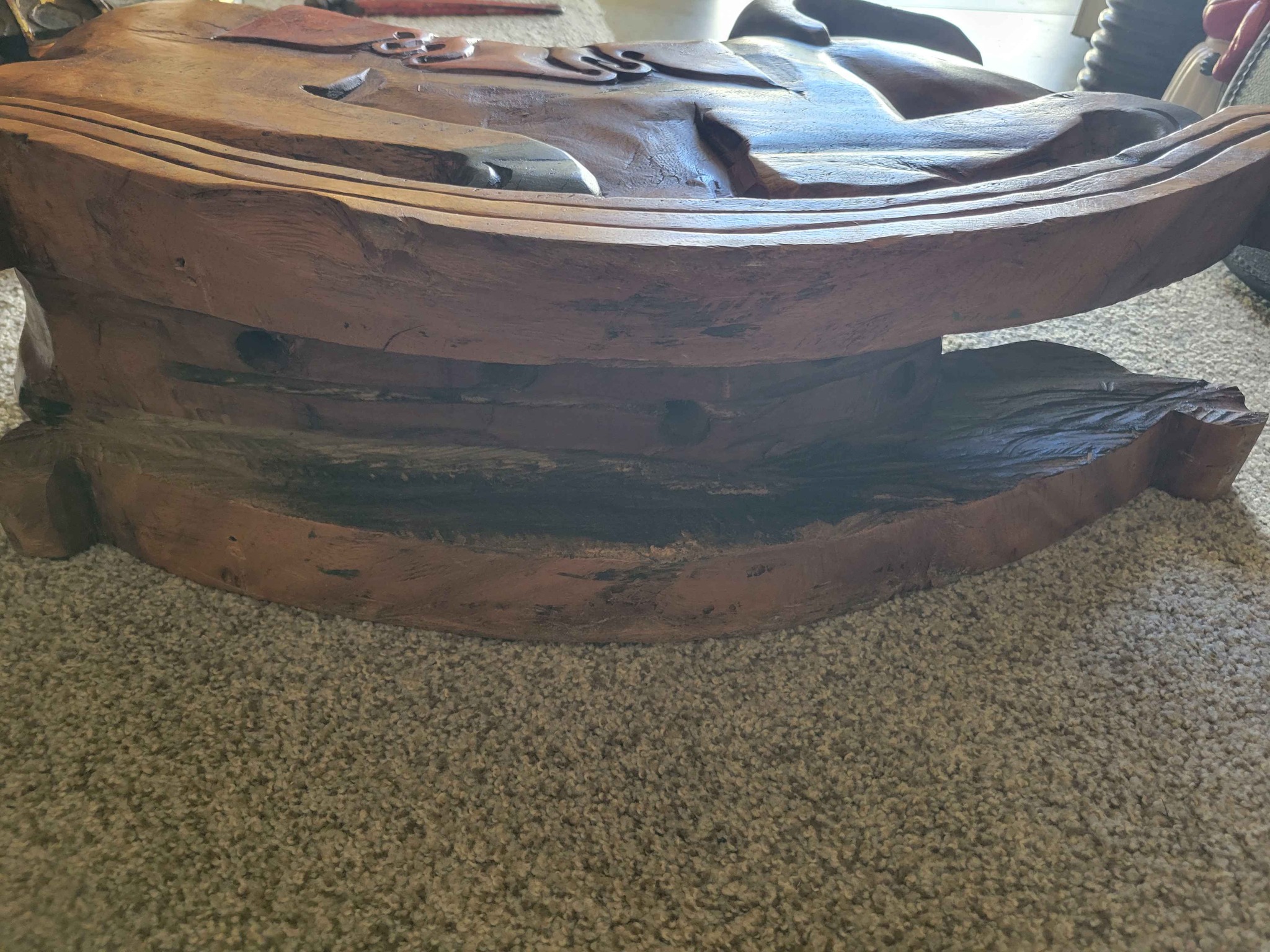 RARE VINTAGE ANTIQUE PIG ROCKER ROCKING WOOD FOLK ART DISPLAY LIFESIZE ...