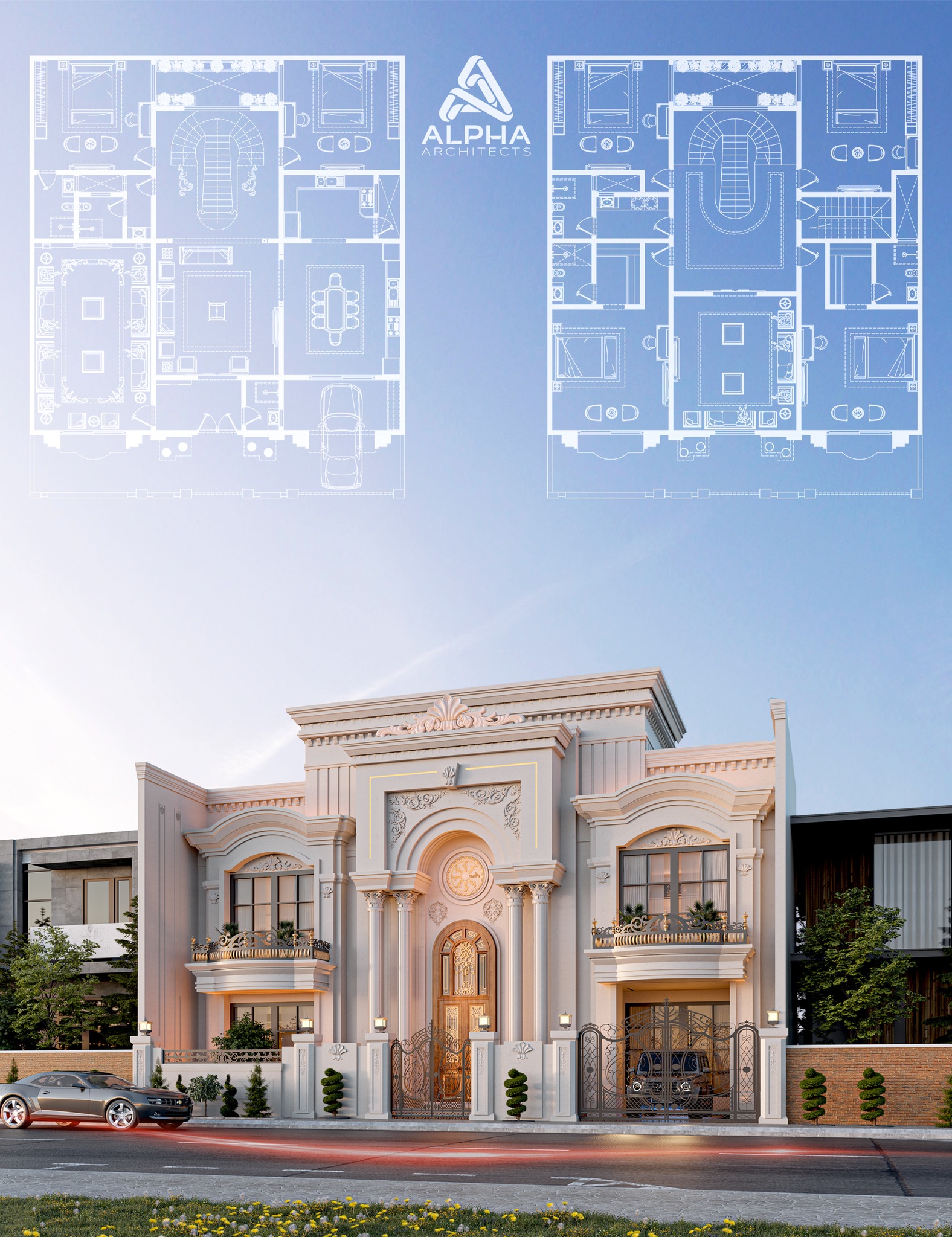 نموذج من أعمال التصميم المعماري ضمن... - Alpha Architects | Facebook