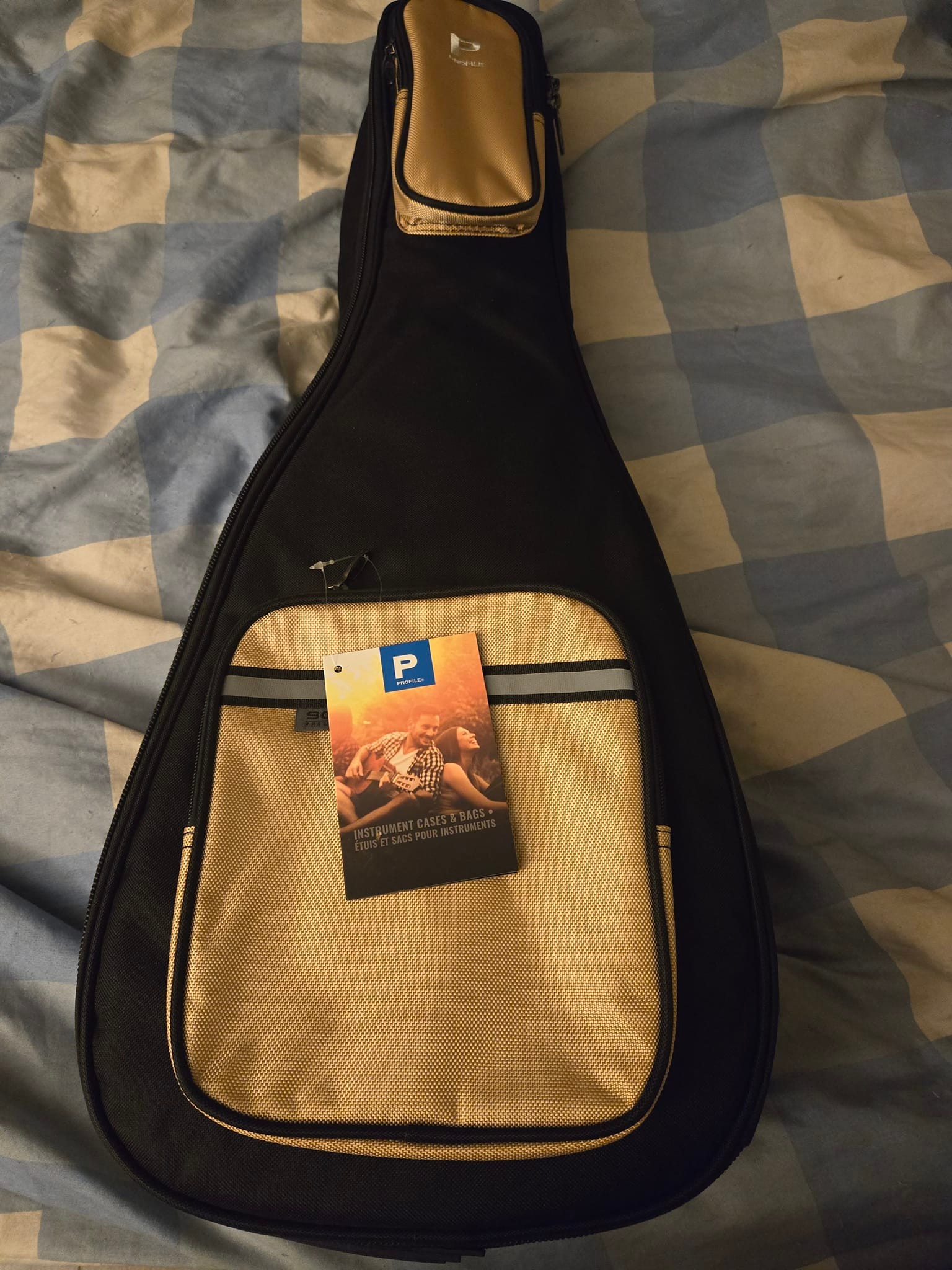 Kmise Housse Ukulélé Baryton 32 Pouces - Sac Souple Avec Bretelles, Rembourrage 12mm, 3 Picks Inclus