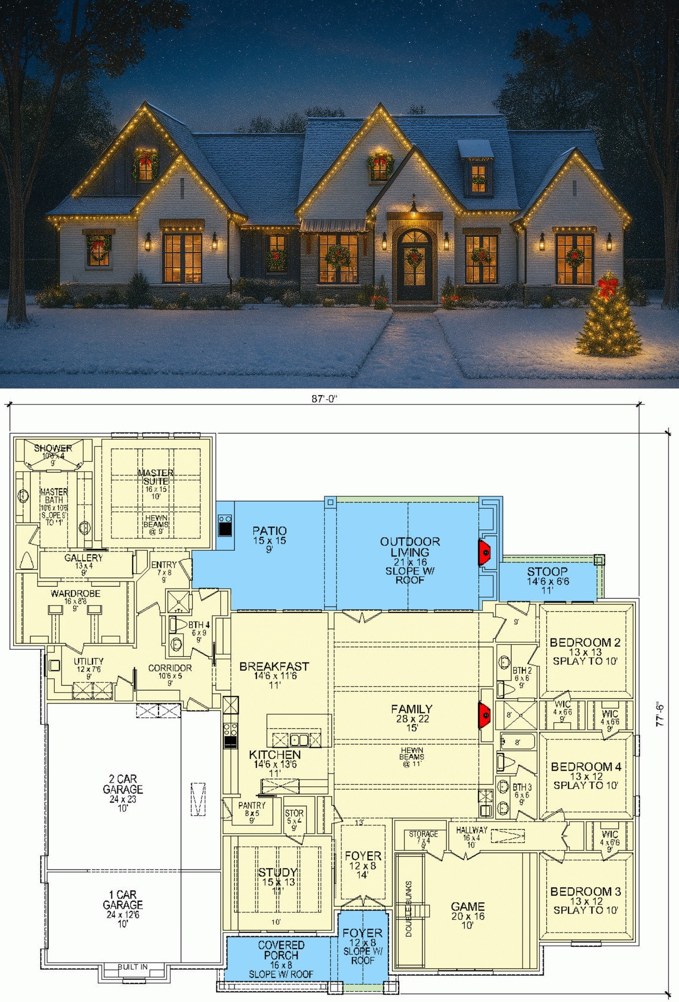 House - Hill Country Home with Outdoor Living & Fireplace – ~3,553 Sq ...
