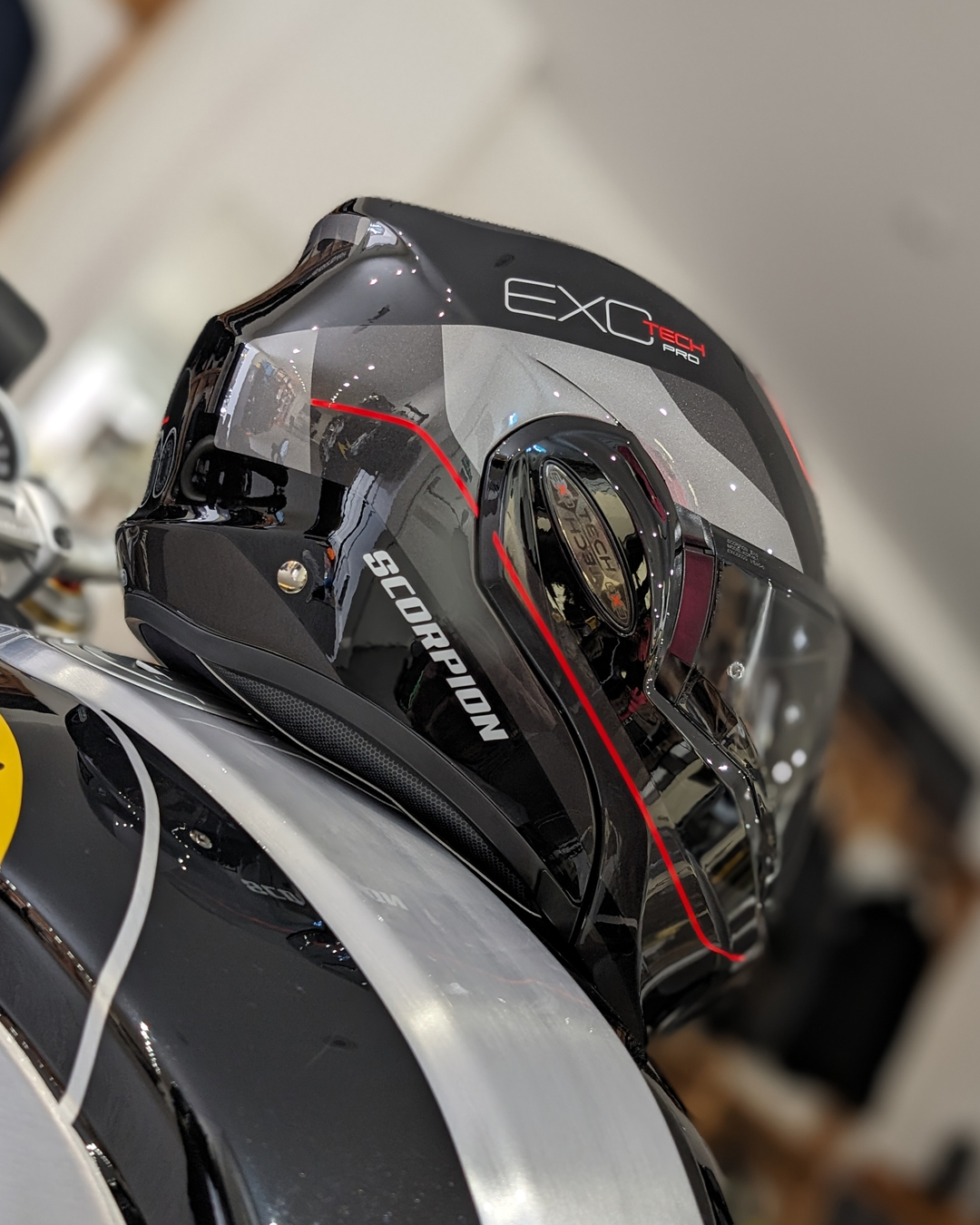 scorpion evo 3 helmet ScorpionEXO ST1400 Carbon Fiber Full Face Sport Touring Street Motorcycle - Bluetooth Ready Speaker Pockets DOT ECE Solid (Gloss Black infused TCT Scorpion Exo-Tech Evo Solid Carbon