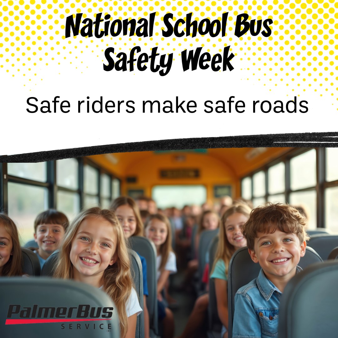 Palmer - Safe riders make safe roads! Wait for the bus to stop ...