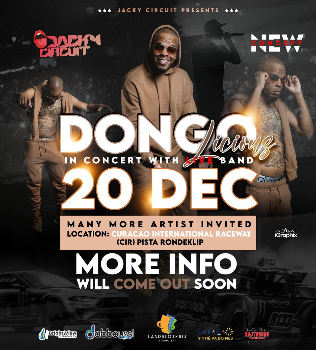 Jacky - Pa promé biaha aki na Kòrsou! “‼️Dongolicious in concert‼️” ku ...