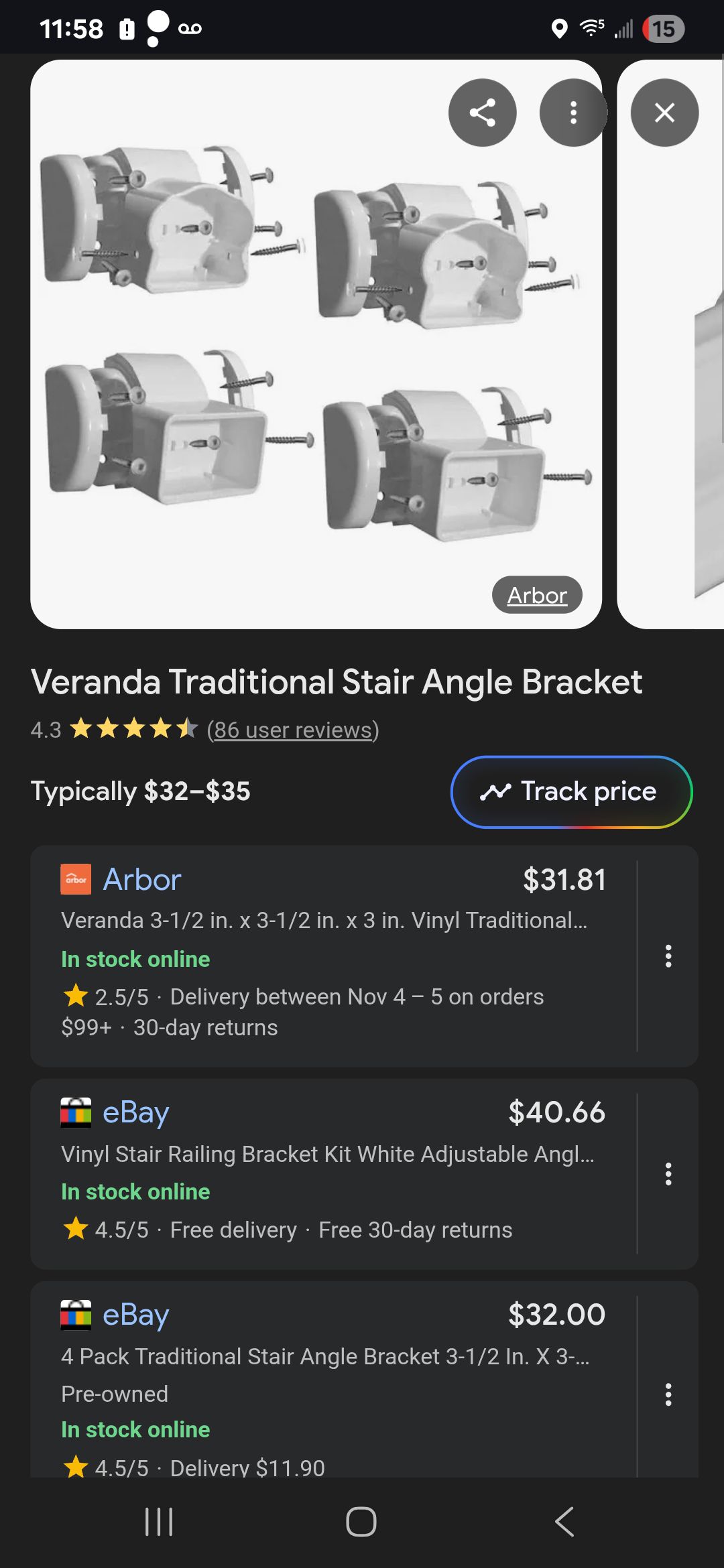 Have A Question About Veranda Traditional/Williamsburg White Stair Bracket Kit 4 Pack 73019000 Have A Question About Veranda Traditional/Williamsburg White Stair Bracket Kit 4 Pack 73019000