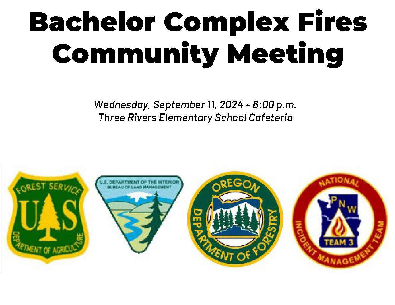 U.S. - ‼️TODAY NW 3 Incident Management Team will be hosting a ...