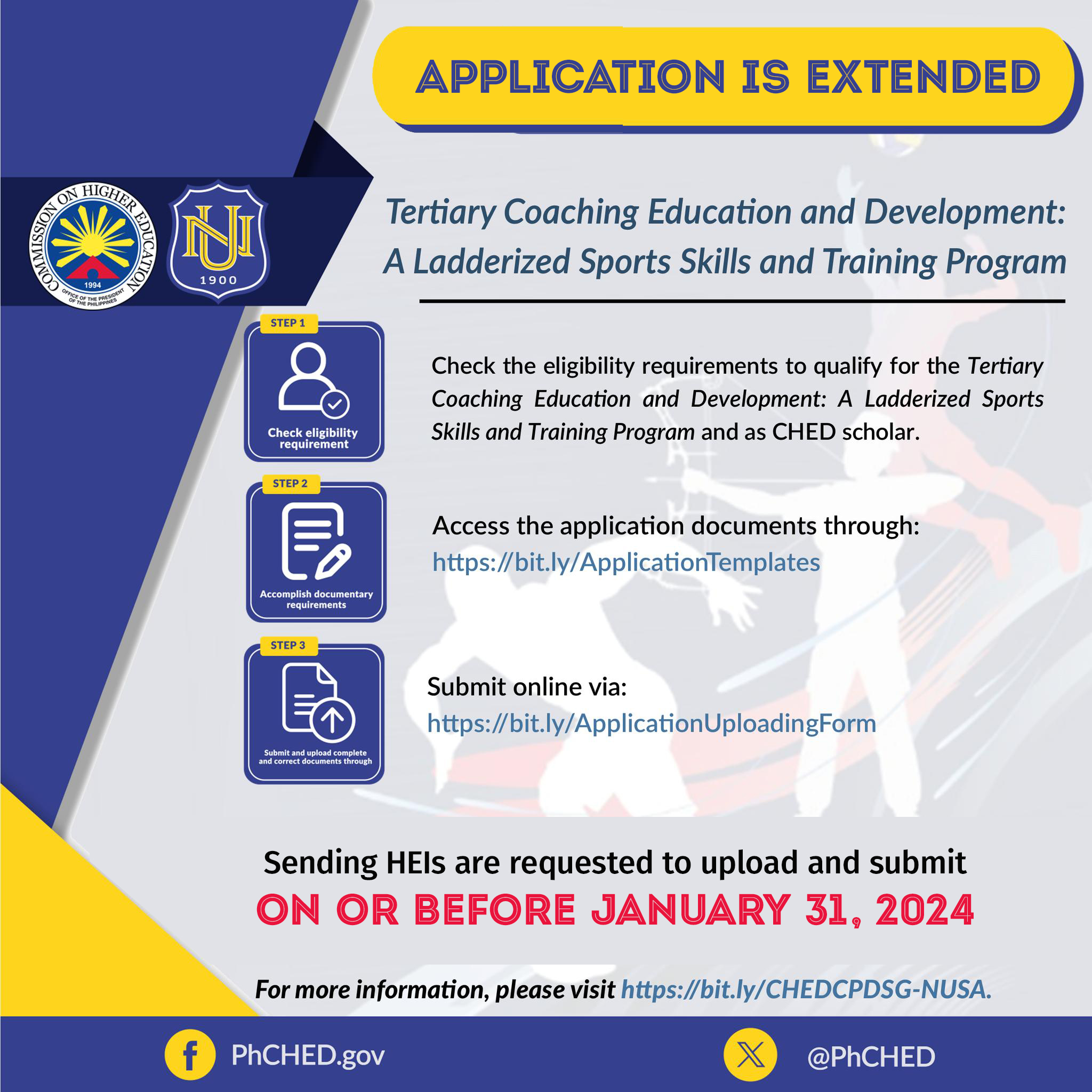 𝐀𝐏𝐏𝐋𝐈𝐂𝐀𝐓𝐈𝐎𝐍 𝐈𝐒 𝐄𝐗𝐓𝐄𝐍𝐃𝐄𝐃!... - National University Philippines | Facebook