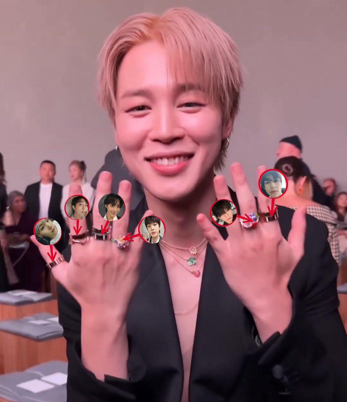 FACE RING (SV_M) 11号 (US 7) BTS JIMIN BTS JIMIN FACE Ring