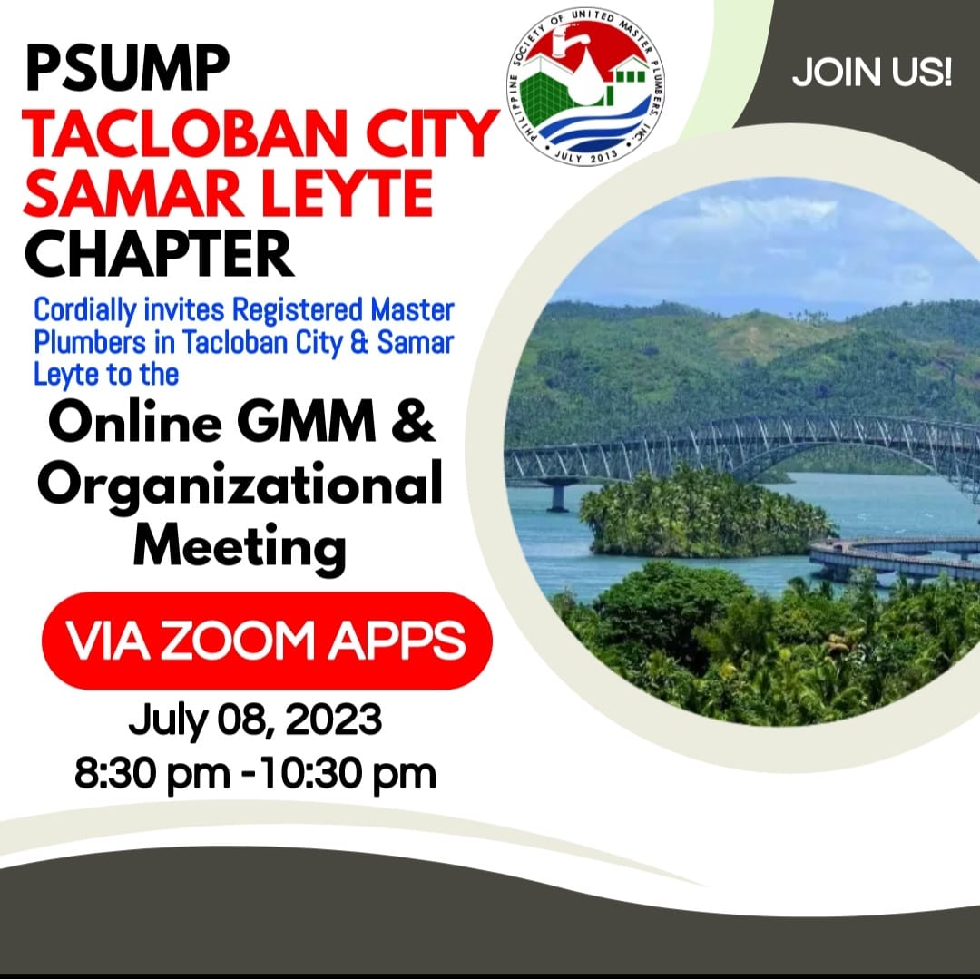 NOTI... - Philippine Society of United Master Plumbers, Inc
