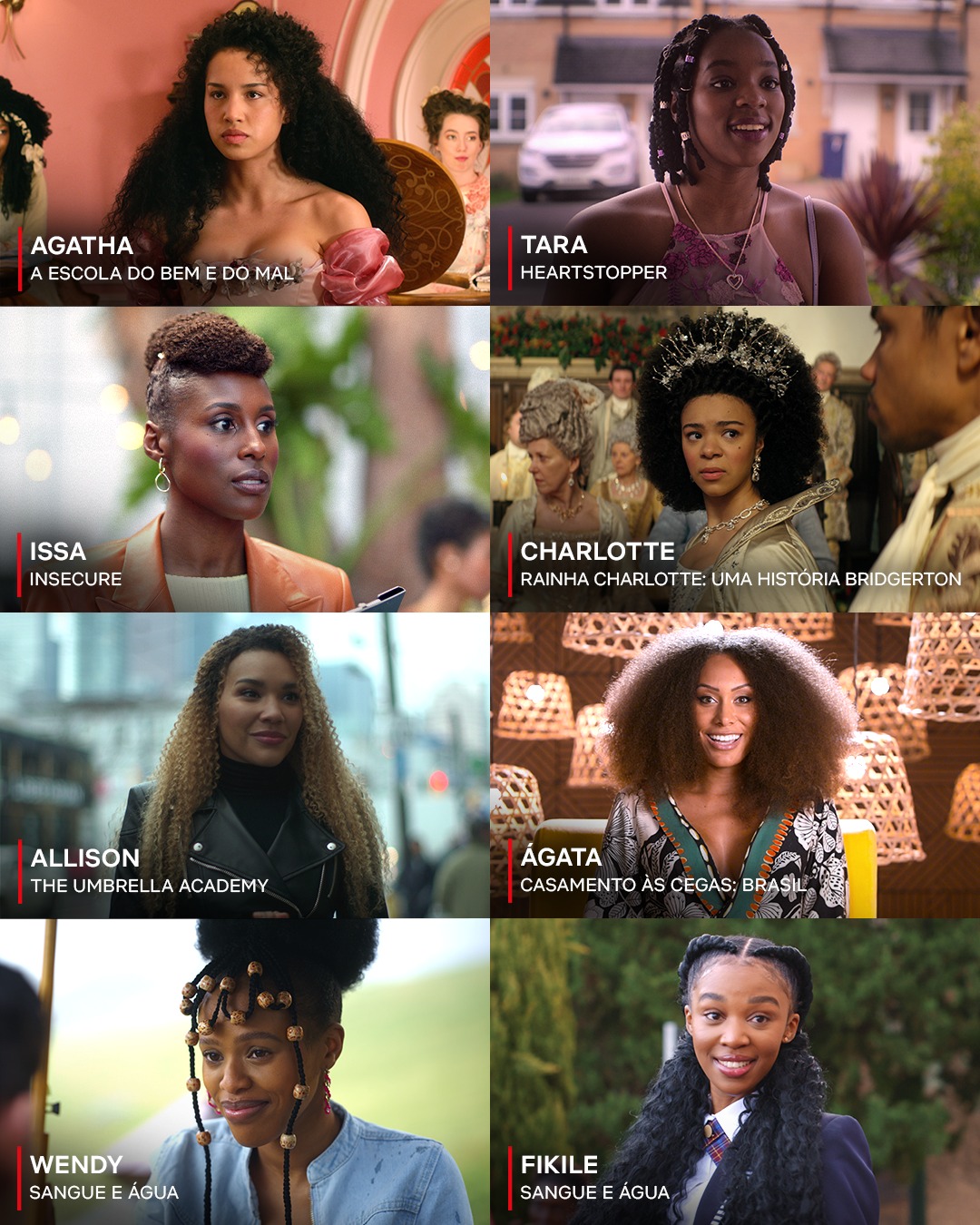 Netflix - A categoria é: cabelos perfeitos. 🤩