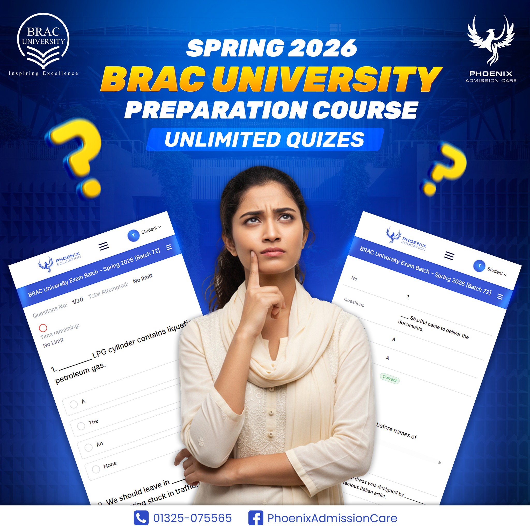 Phoenix - 𝗔𝗰𝗵𝗶𝗲𝘃𝗲 𝗬𝗼𝘂𝗿 𝗕𝗥𝗔𝗖𝗨 𝗗𝗿𝗲𝗮𝗺 𝗪𝗶𝘁𝗵 𝗨𝗻𝗹𝗶𝗺𝗶𝘁𝗲𝗱 𝗤𝘂𝗶𝘇 𝗣𝗿𝗮𝗰𝘁𝗶𝗰𝗲! 🎯 ...