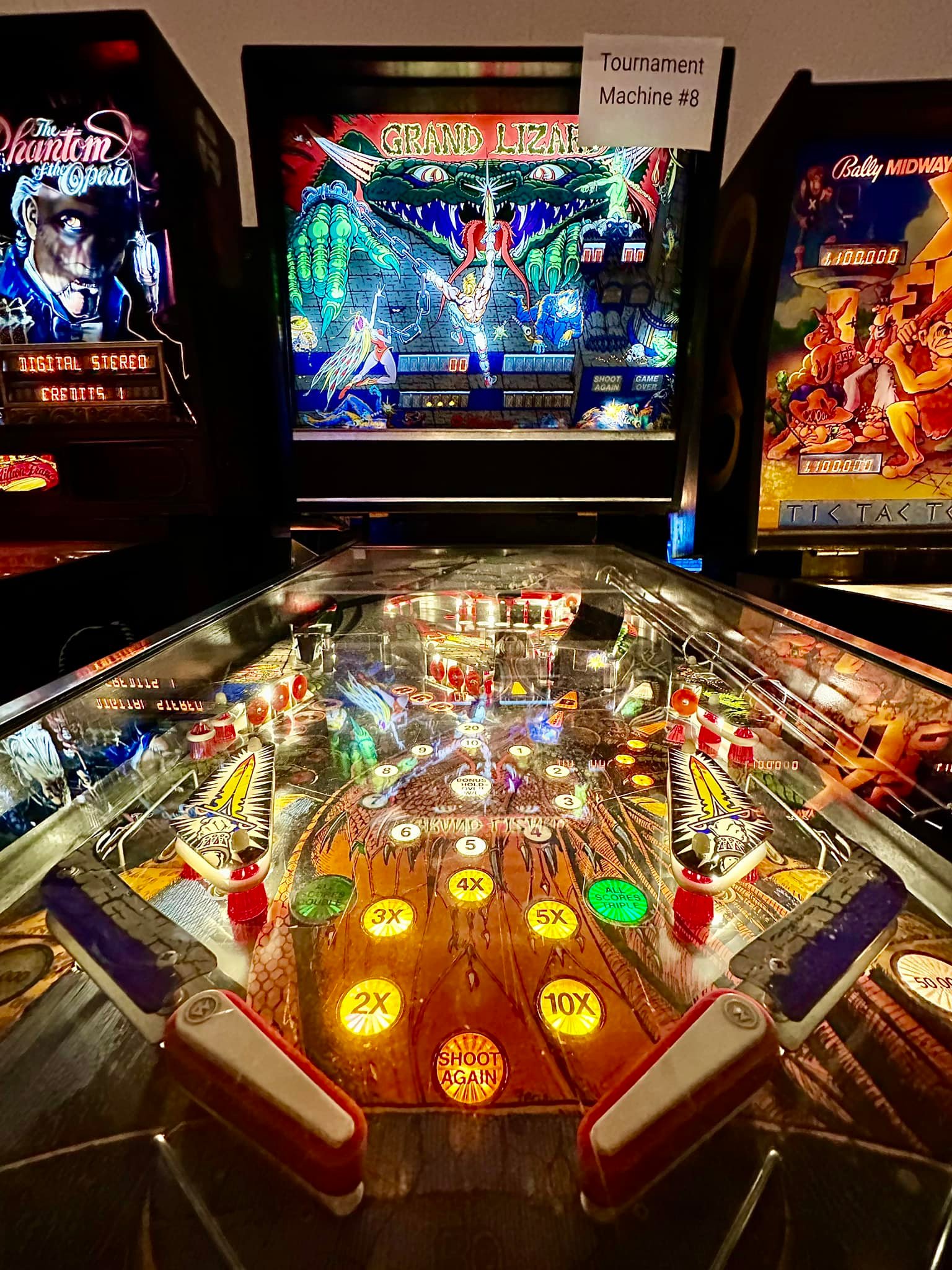 Williams Grand Lizard pinball machine at Pinball PA