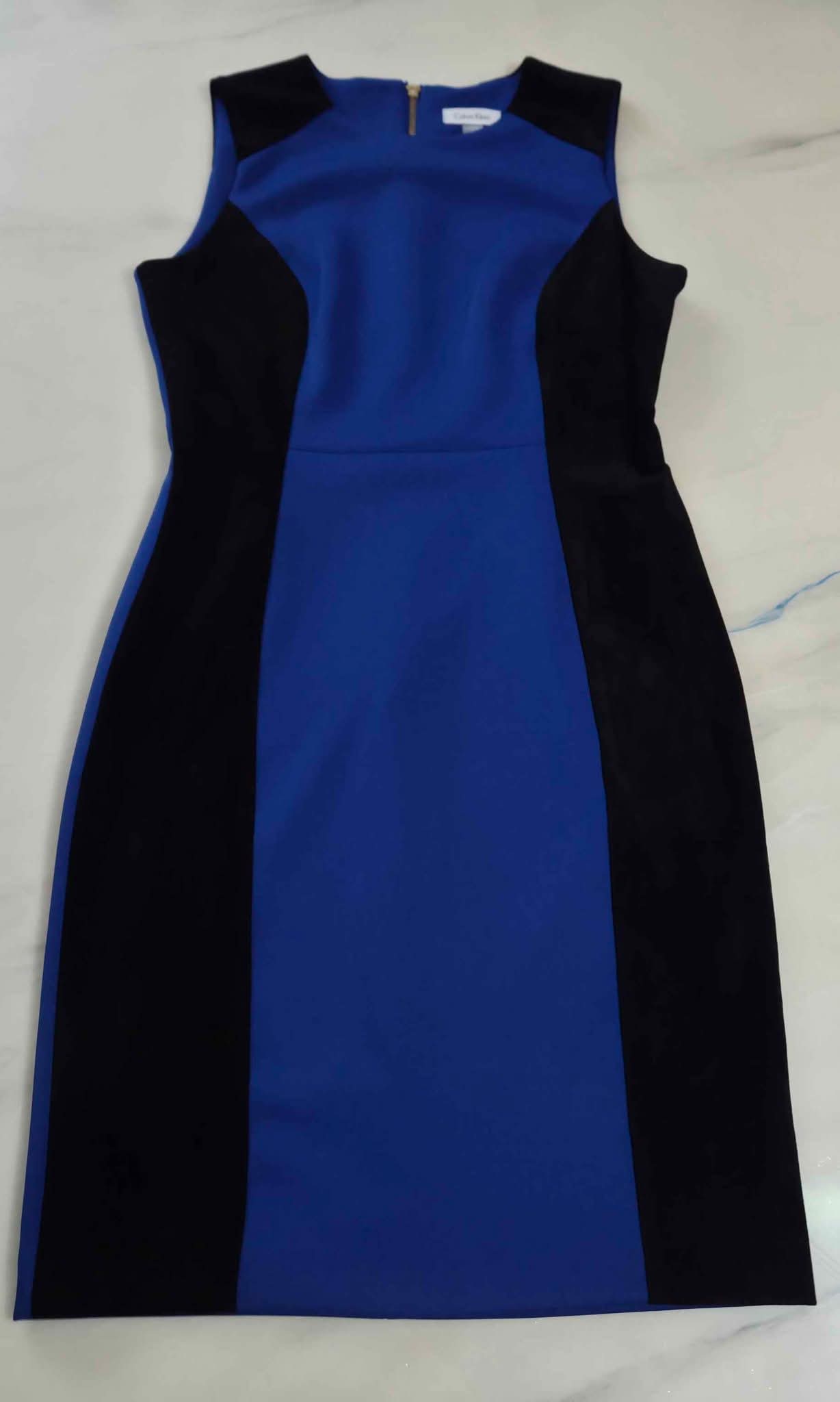 calvin klein dress blue and black Women's Printed Shift (8) Multi at Amazon Women's Clothing store Find the trends you want Blue Calvin Klein Plus Size