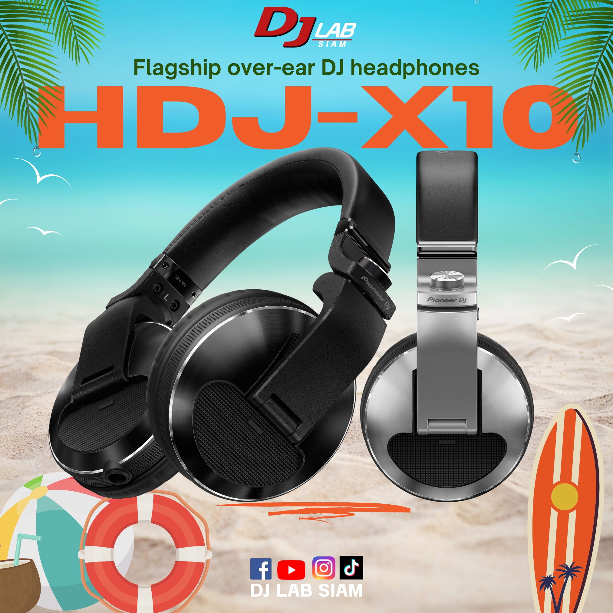 DJ Lab Siam - HDJ-X10 หูฟังตัวจบสำหรับ DJ เสียงดี...