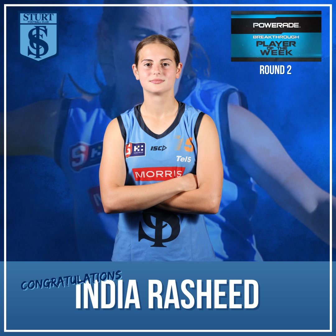 Congratulations India Rasheed on... - Sturt Football Club | Facebook