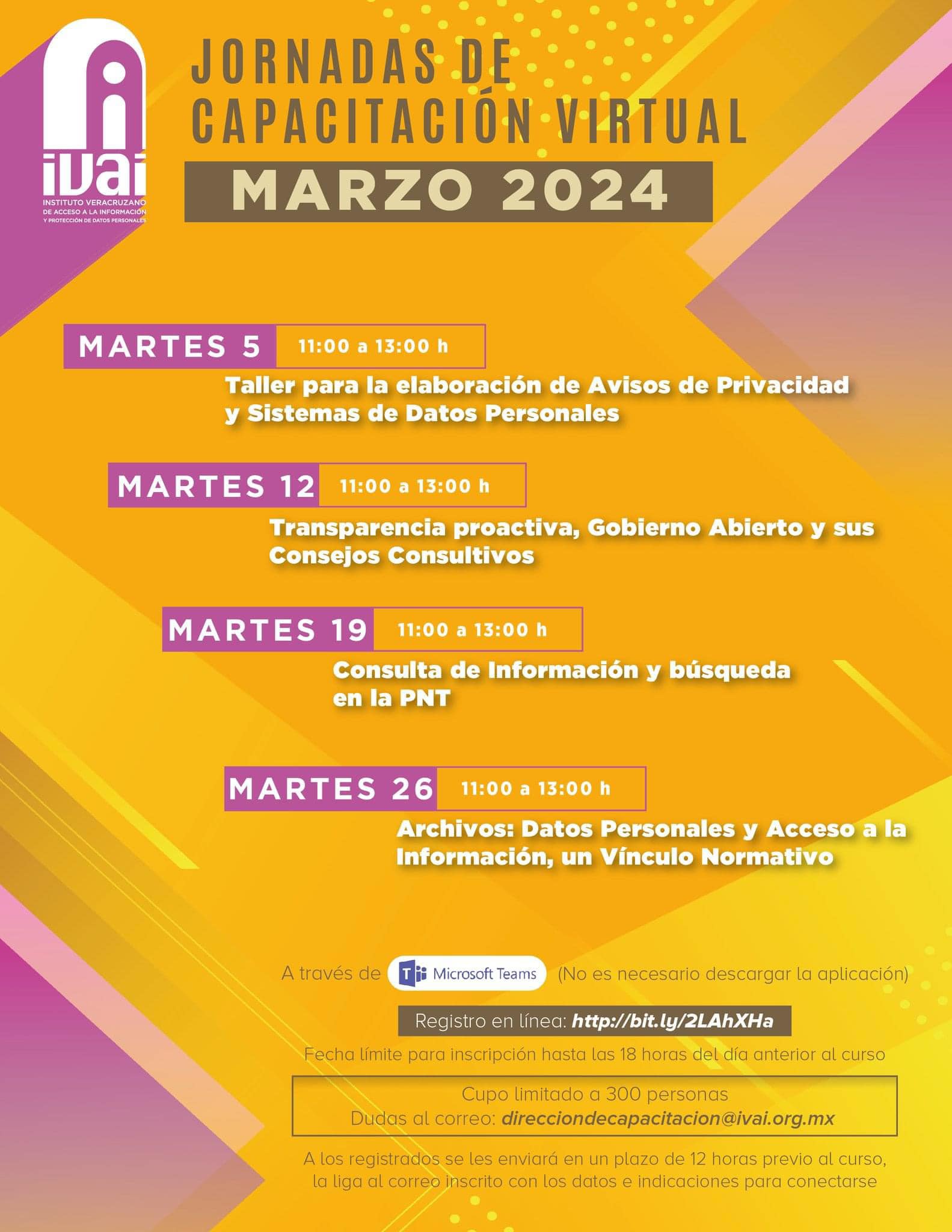 IVAI - ¡Te recordamos! 🟣 El IVAI realiza capacitaciones... | Facebook