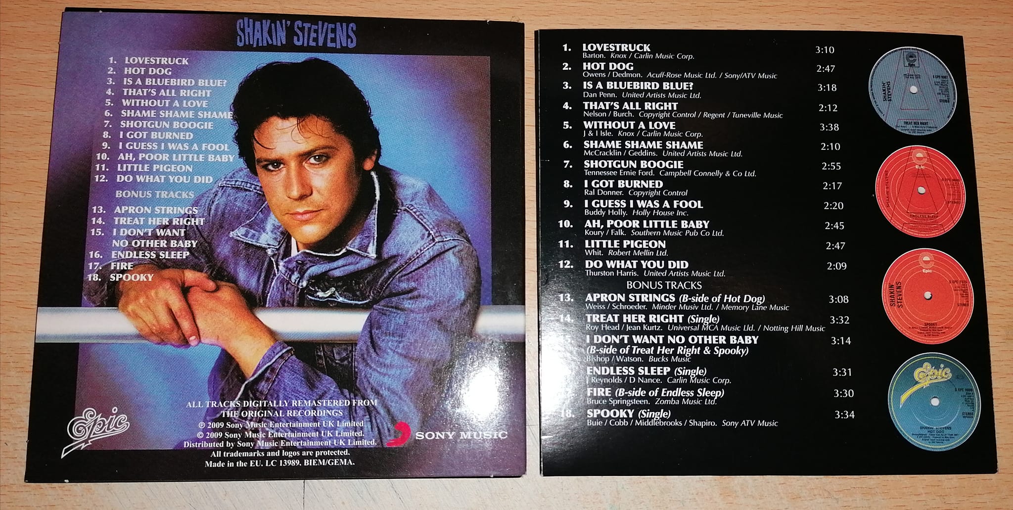 I prefer the little CD sized box of the EPIC albums from SHAKIN 