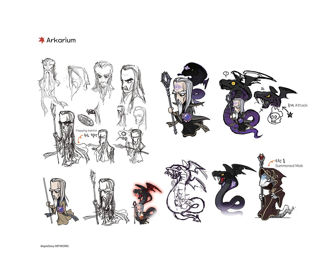 MapleStory - Snakes... 🐍😬 official concept art of the scheming Black ...
