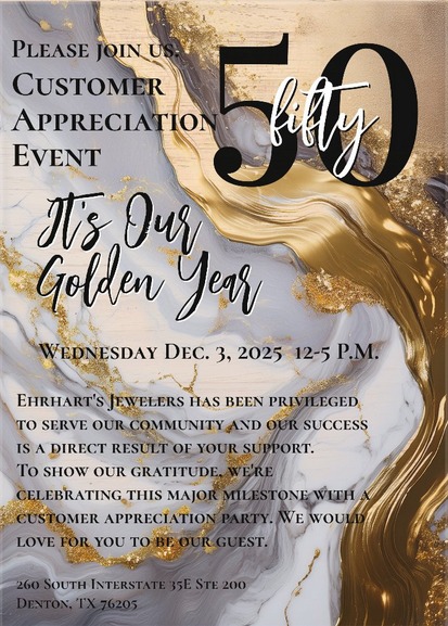 50 Year anniversary customer appreciation even