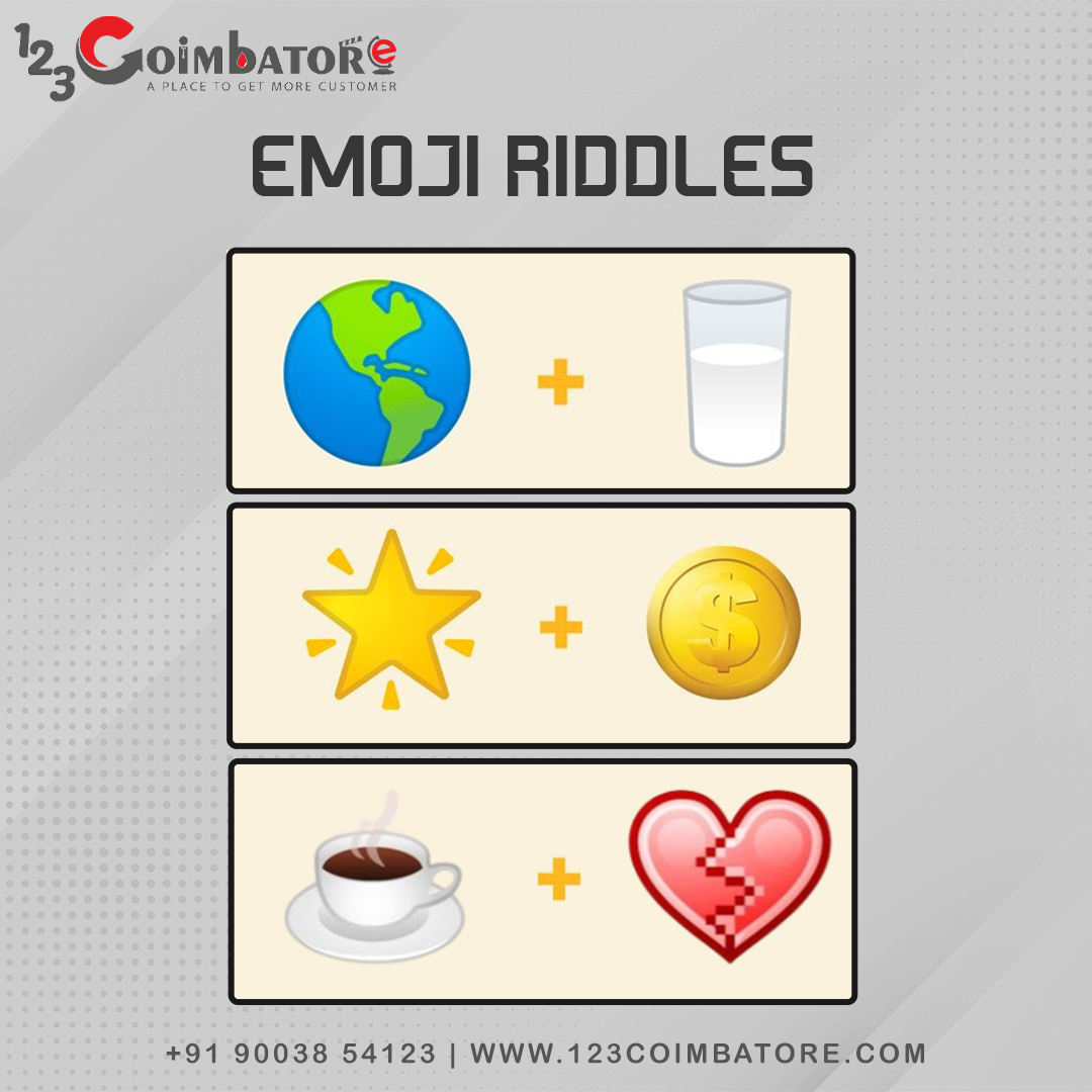 Find the Correct Emoji Riddles.... - 123coimbatore.com