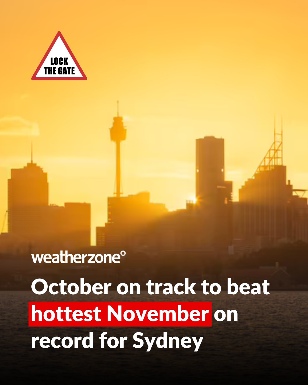 Lock - October is so scorching it's breaking November records... let ...