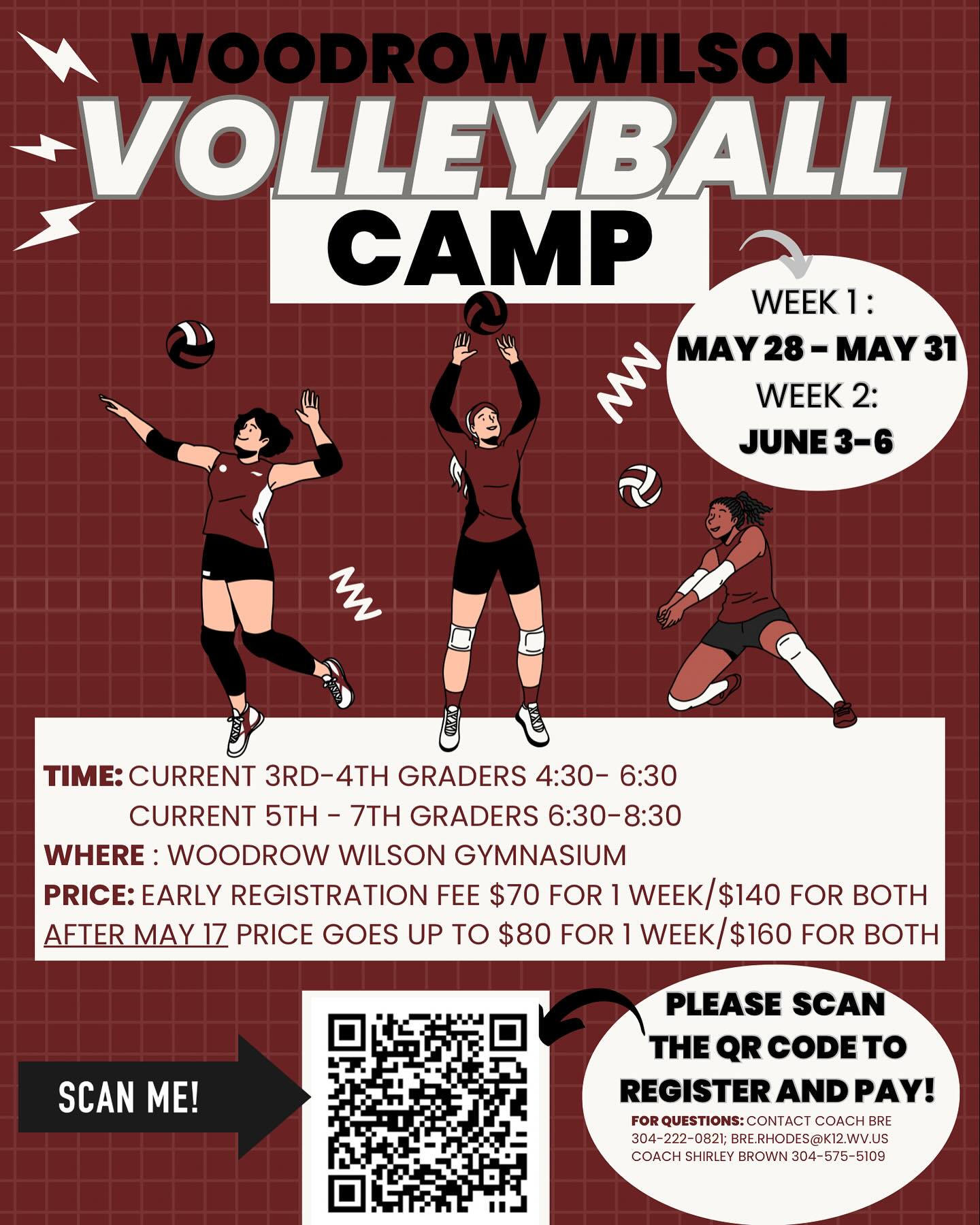 UPDATED QR CODE & LINK... - Woodrow Wilson HS Volleyball