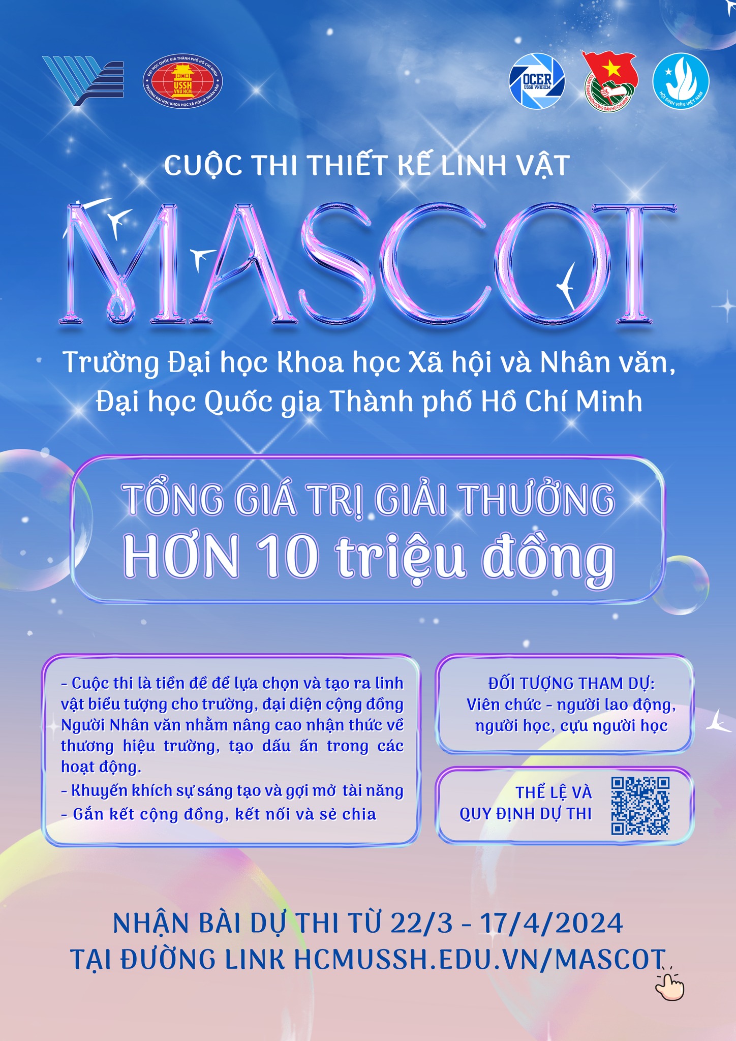 🌟 CHÍNH THỨC KHỞI ĐỘNG CUỘC THI THIẾT KẾ LINH VẬT (MASCOT) 👣 Hành trình ...