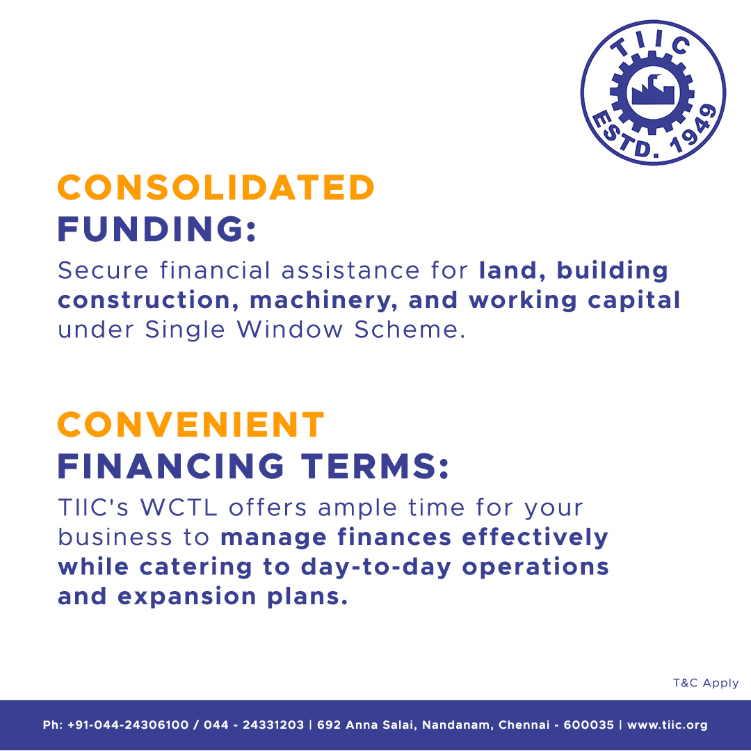Tamil Nadu Industrial Investment Corporation TIIC | Chennai