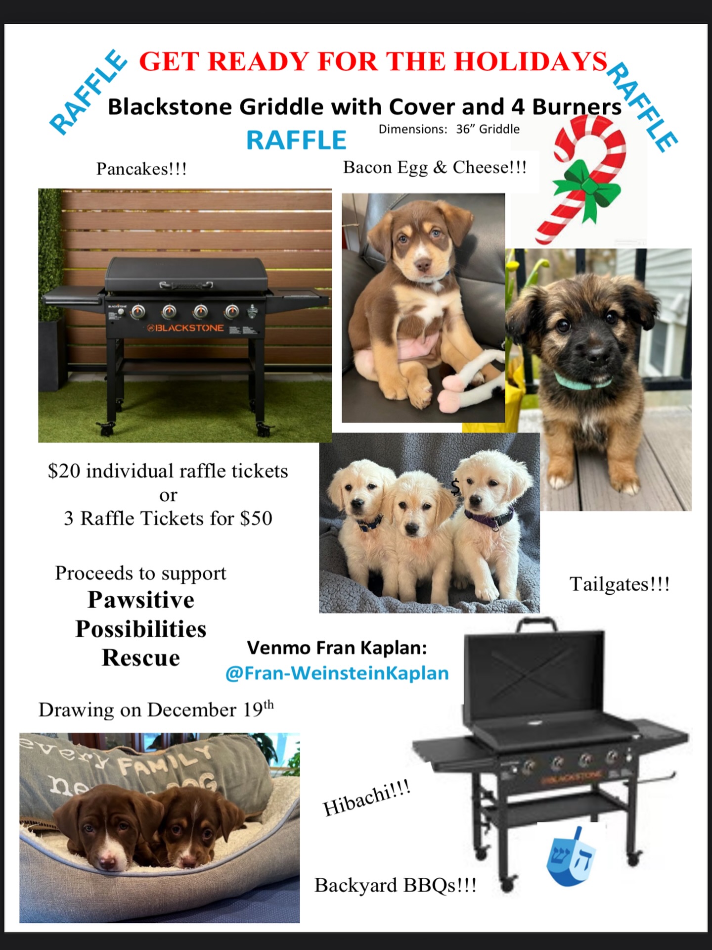 Pawsitive - RAFFLE DRAWING / FUNDRAISER Win a Blackstone hibachi ...