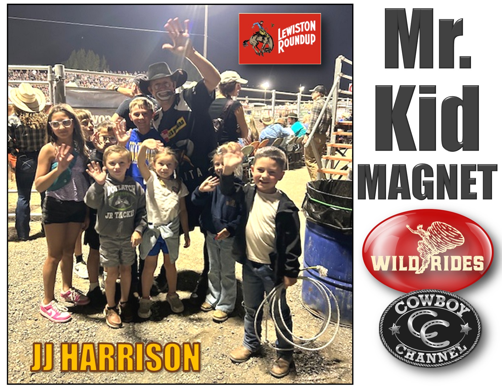 Wild - Rodeo Clown JJ HARRISON is such a kid magnet because there is so ...