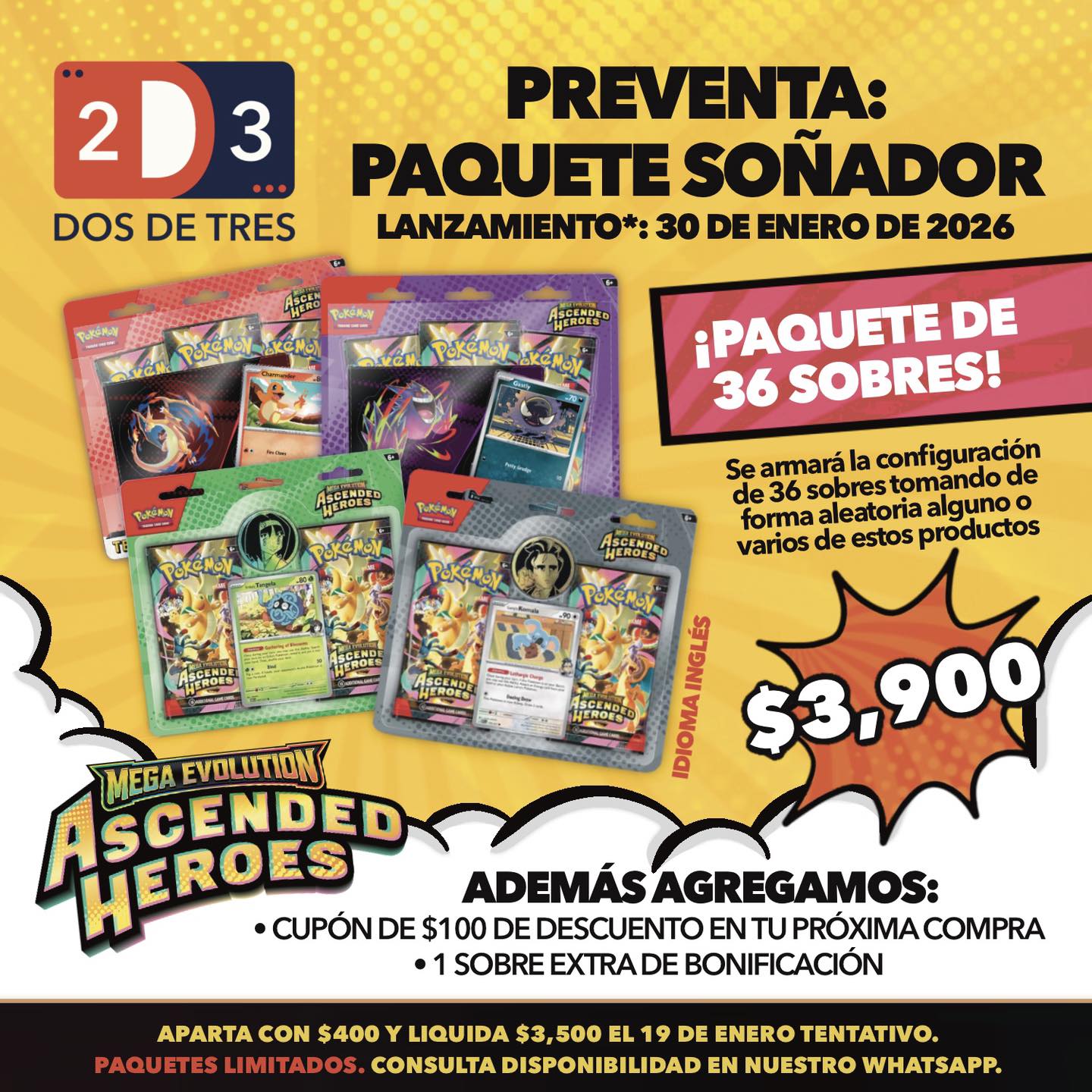 2D3 - Paquete Soñador: ¡Abre 36+1 sobresitos de Ascended... | Facebook