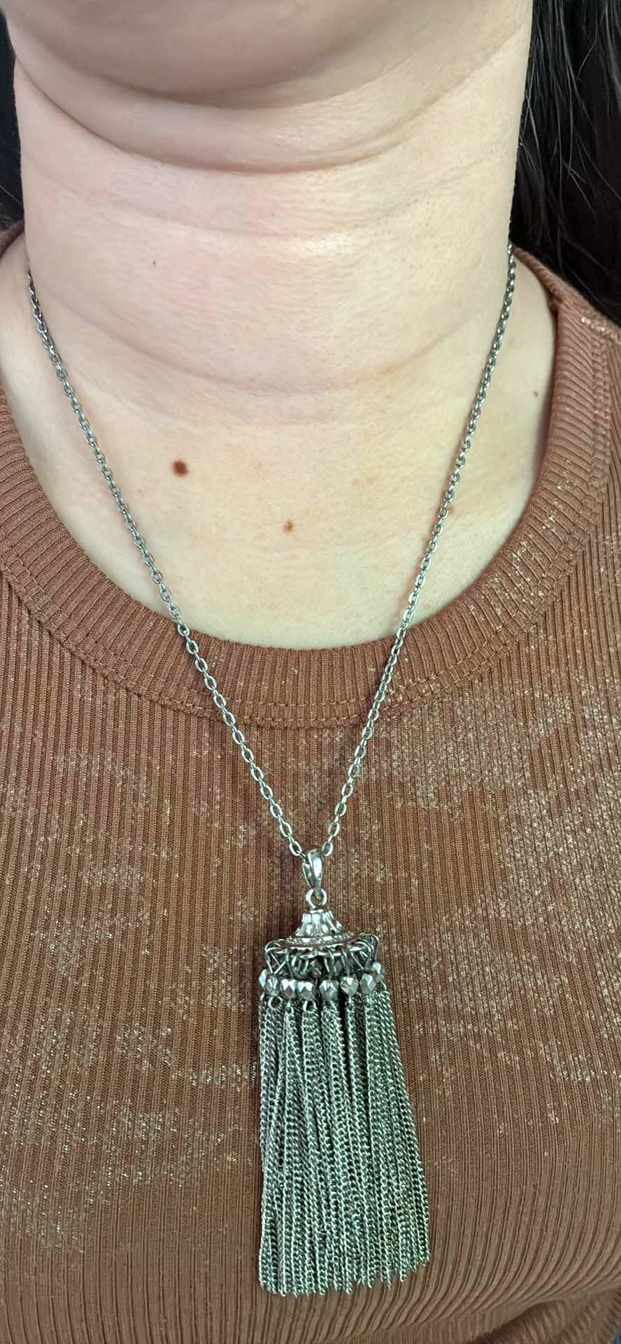 Vintage Silver Tassel Pendant Necklace - Necklaces | Facebook