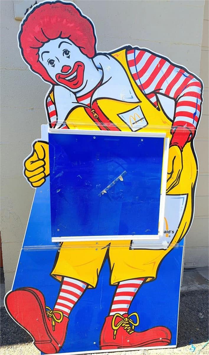 Vintage 90's Ronald McDonald display scored for $20