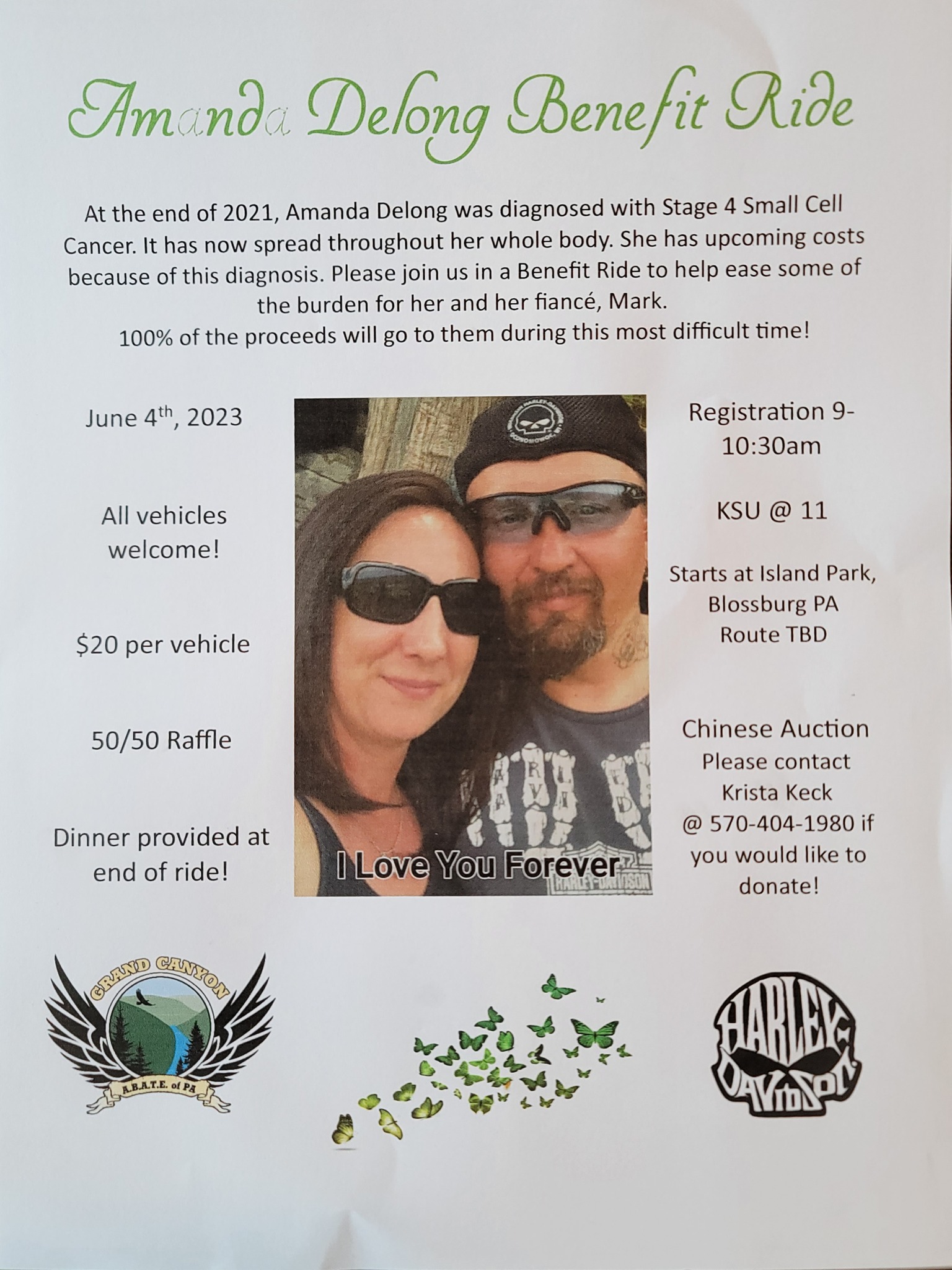 Amanda Delong Benefit Ride