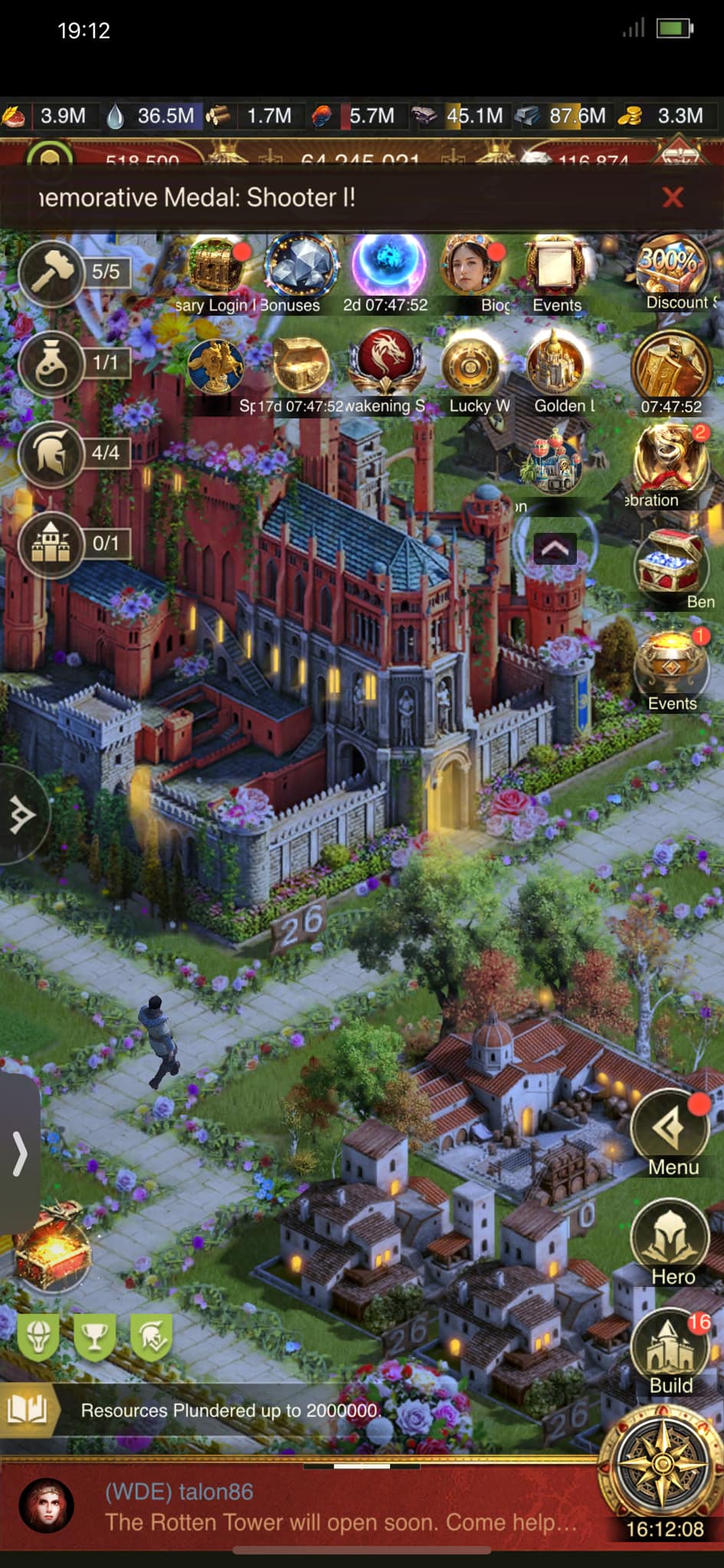 How to sell a game in Rise of Castles?