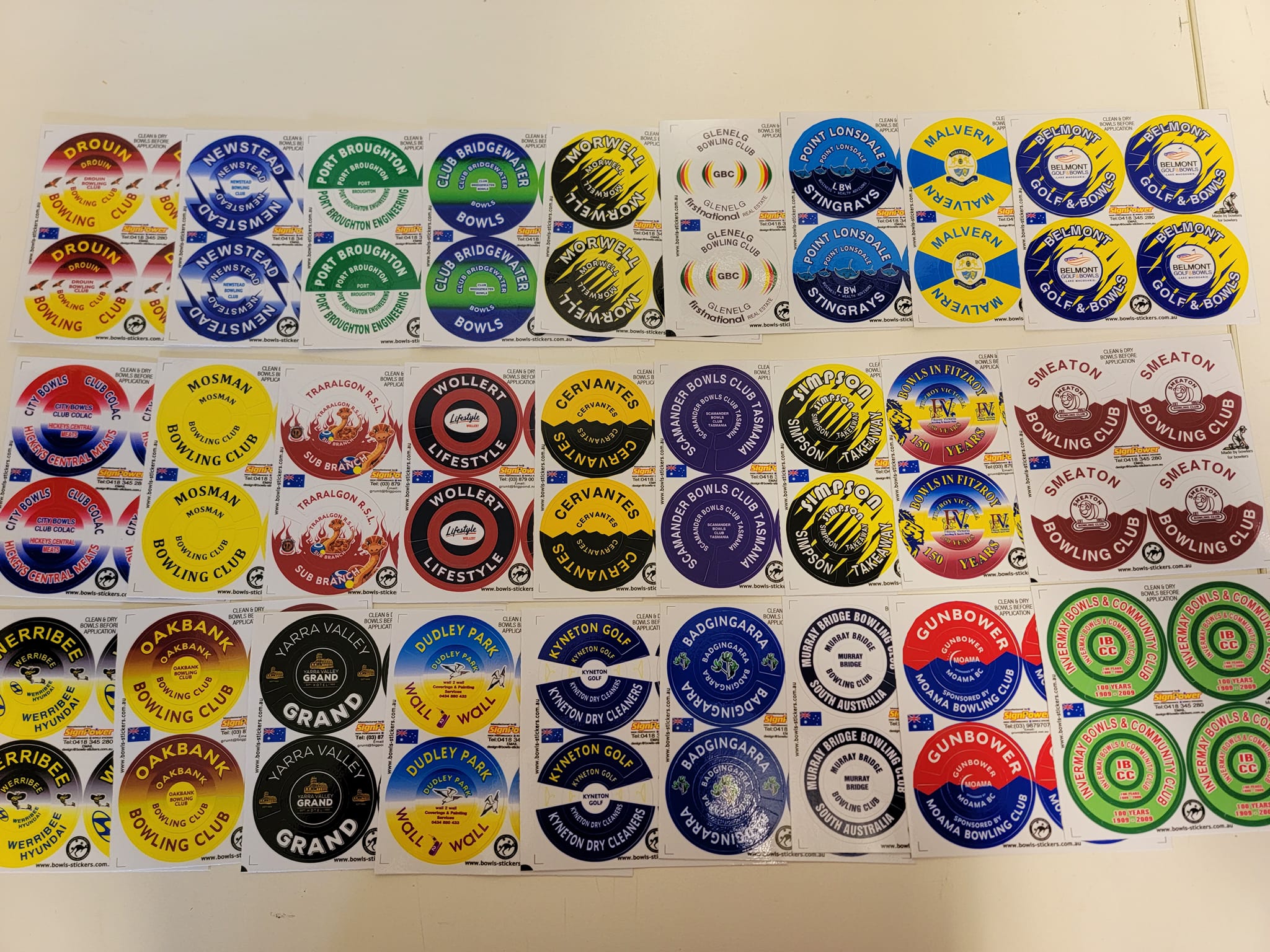 Bowls Stickers