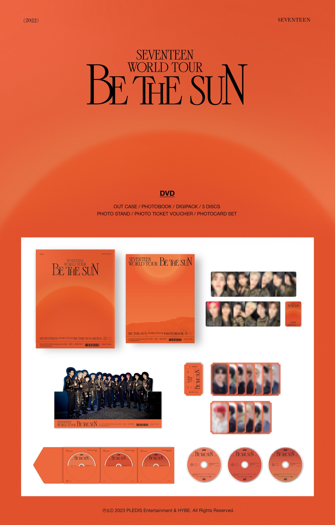 SEVENTEEN WORLD TOUR [BE THE SUN] - SEOUL DIGITAL CODE/DVD/TOUR