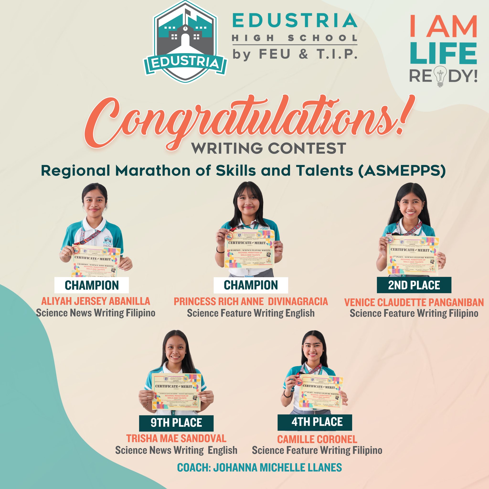 #TatakEdustria 🏆... - Edustria High School by FEU and T.I.P | Facebook